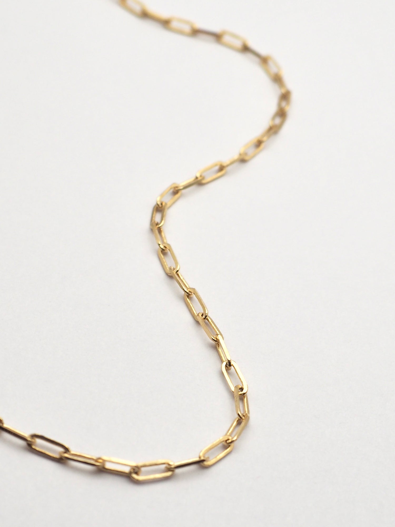 14k Gold 1.9mm Mini Paperclip Chain