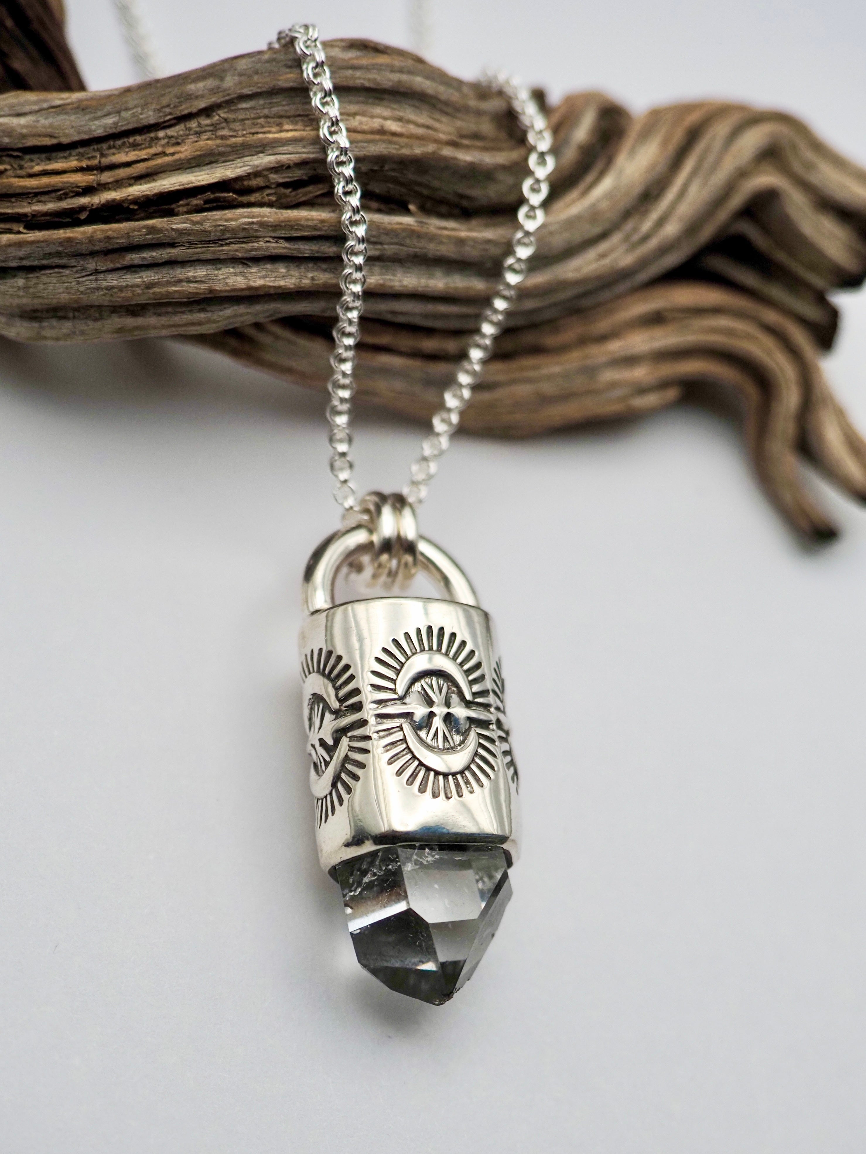 Herkimer Diamond Portal Talisman Necklace