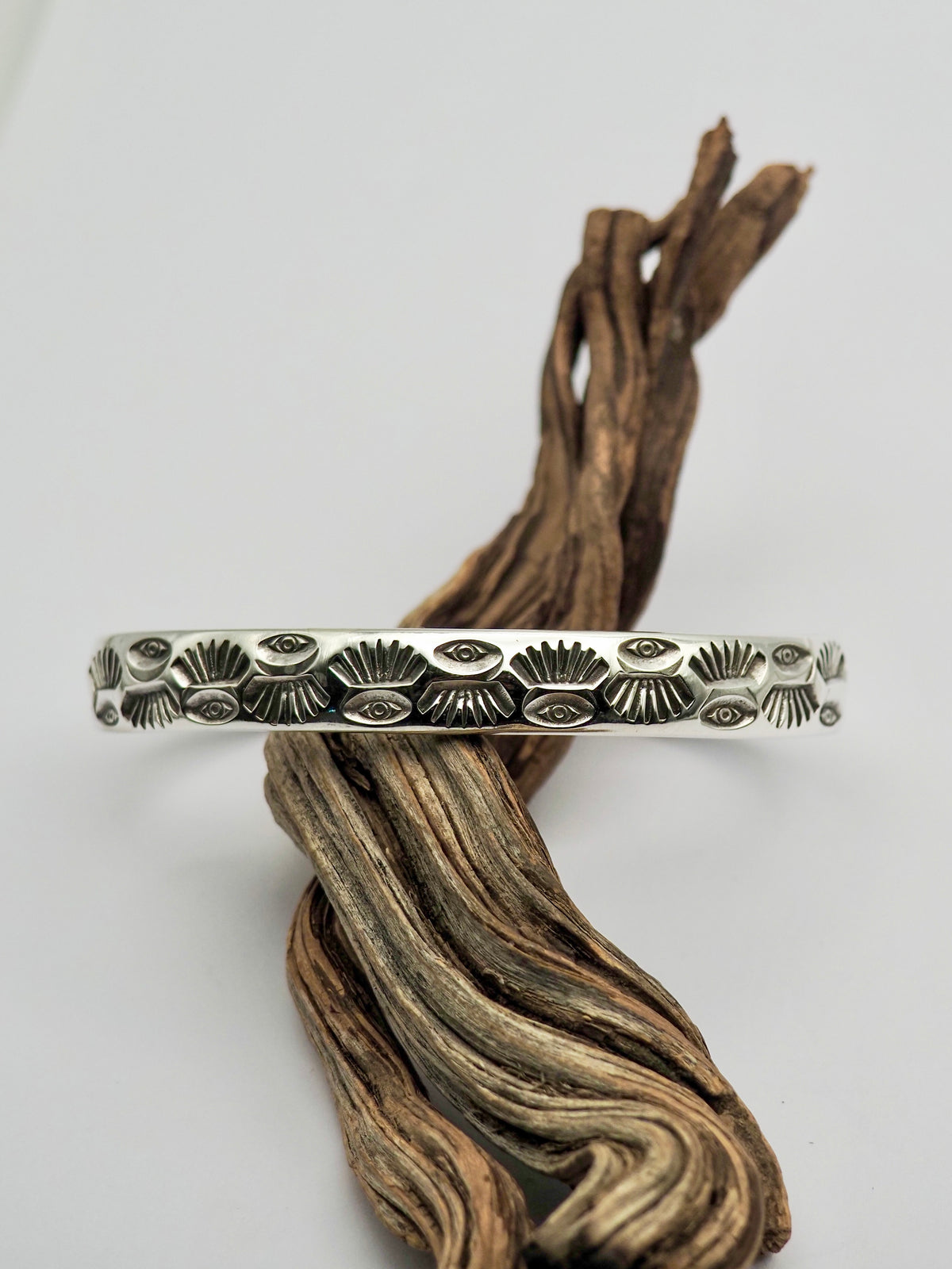 MTO Astral Eyes II Hand Stamped Heavyweight Stacker Cuff
