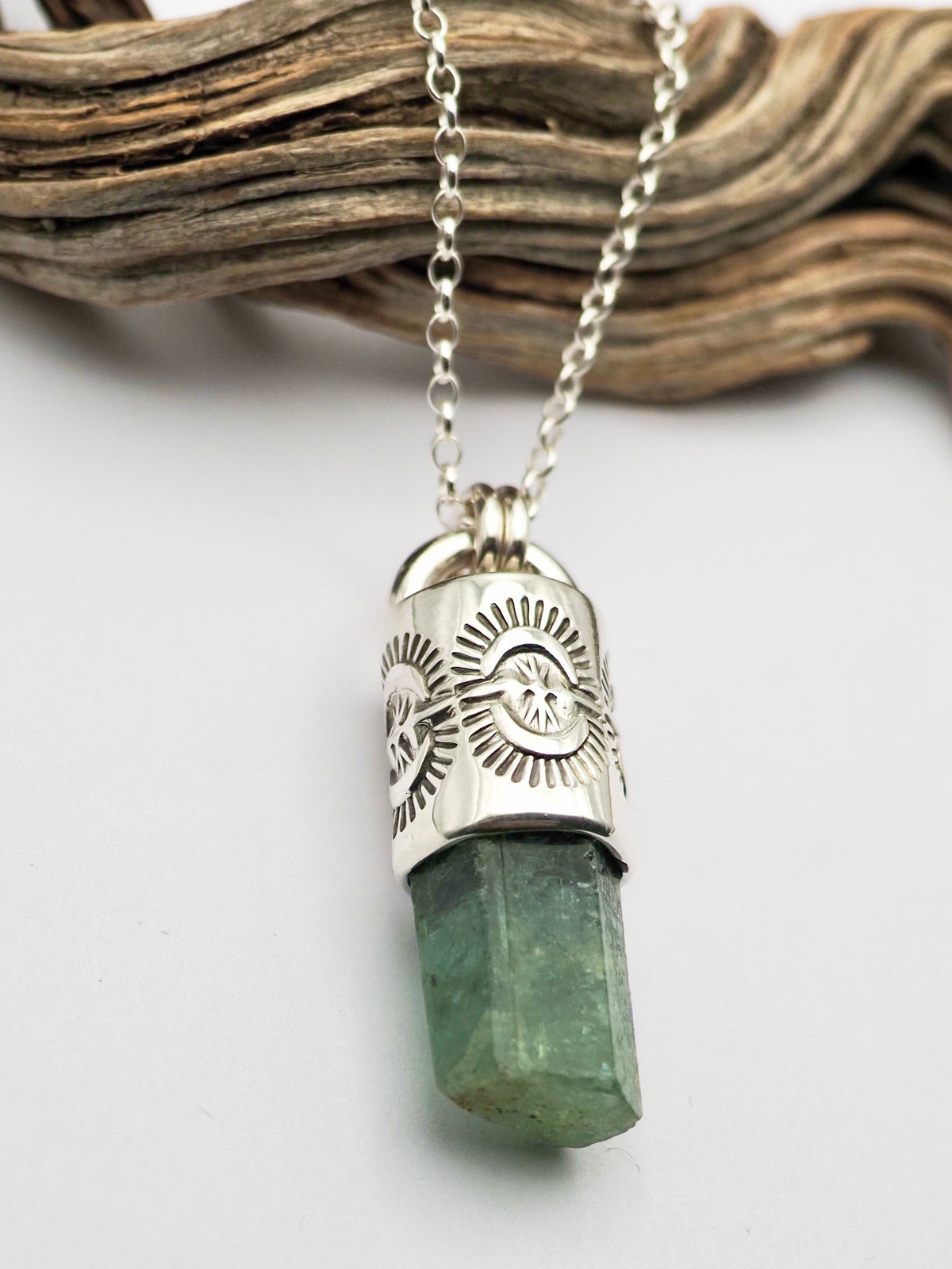 Aquamarine Portal Talisman Necklace