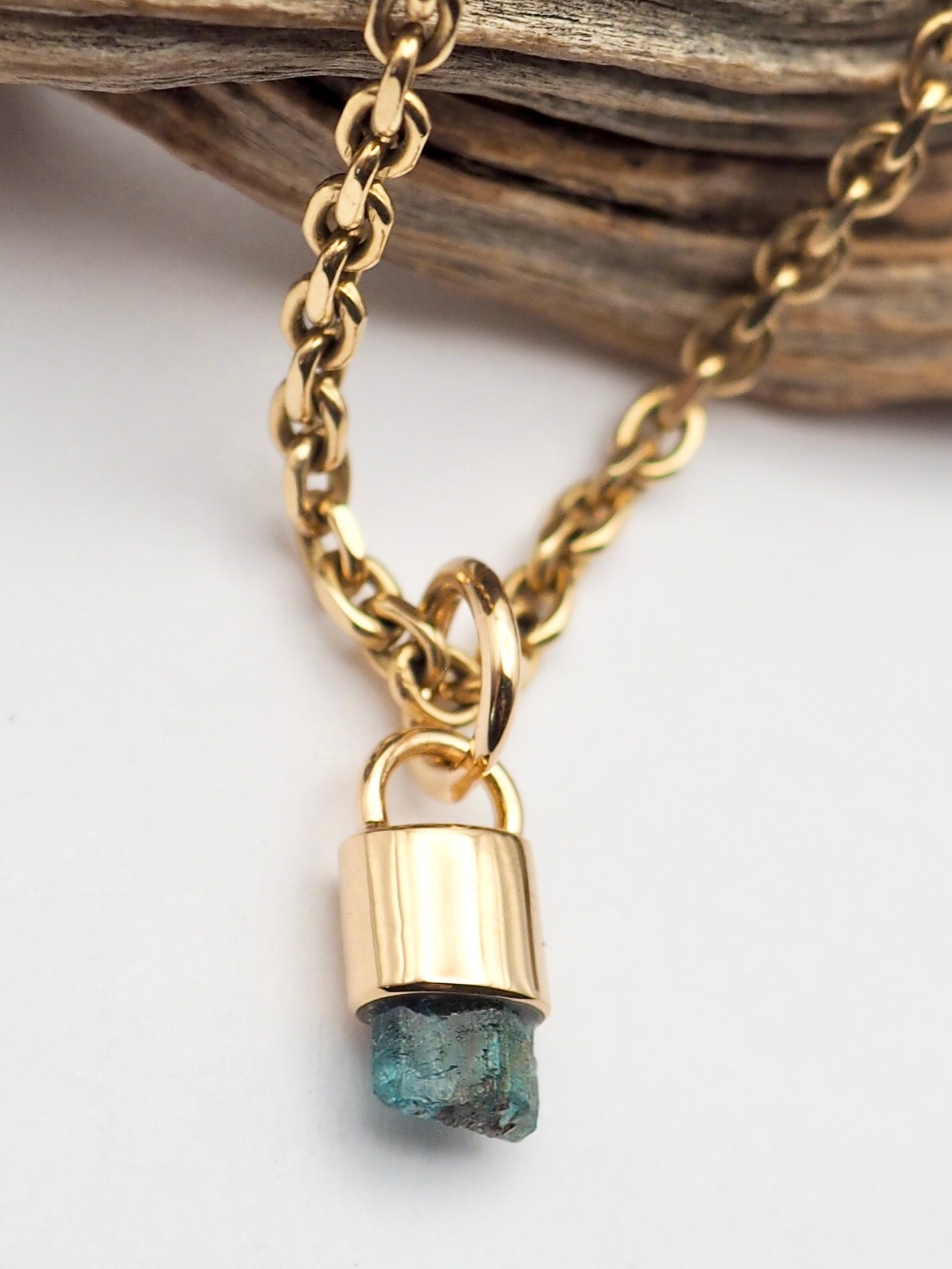 Kornerupine 14k Gold Pendant