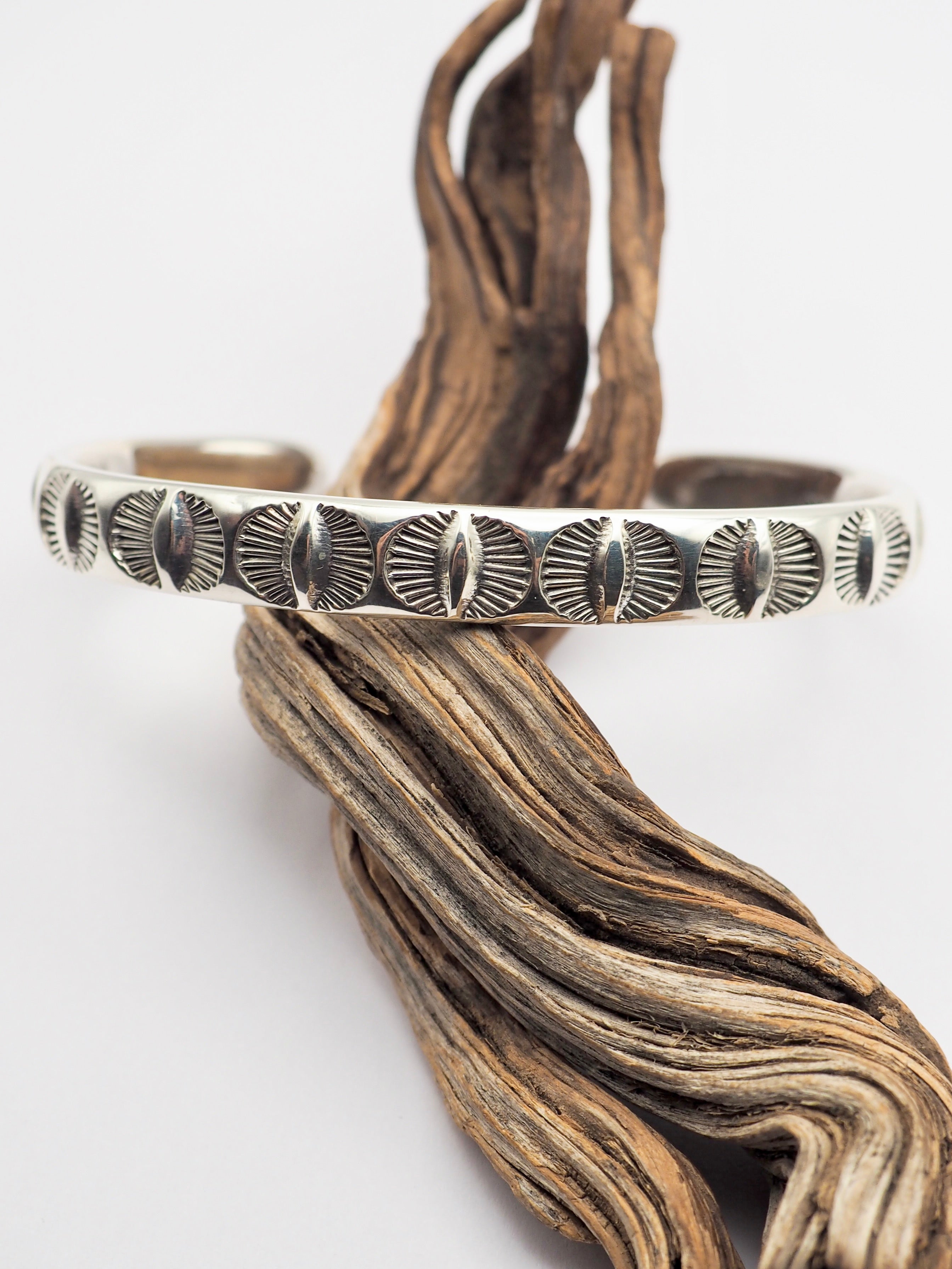 MTO Eyes Stamped Heavyweight Stacker Cuff
