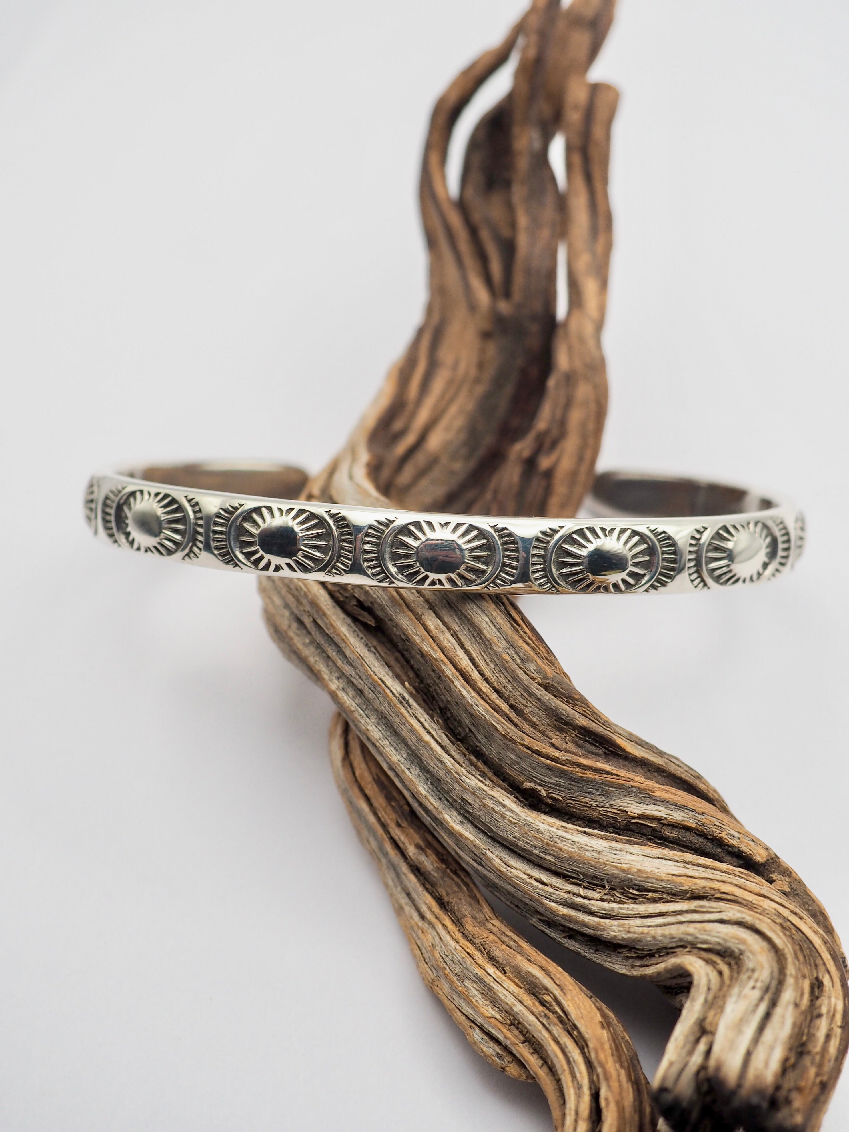 MTO Burst Hand Stamped Stacker Cuff