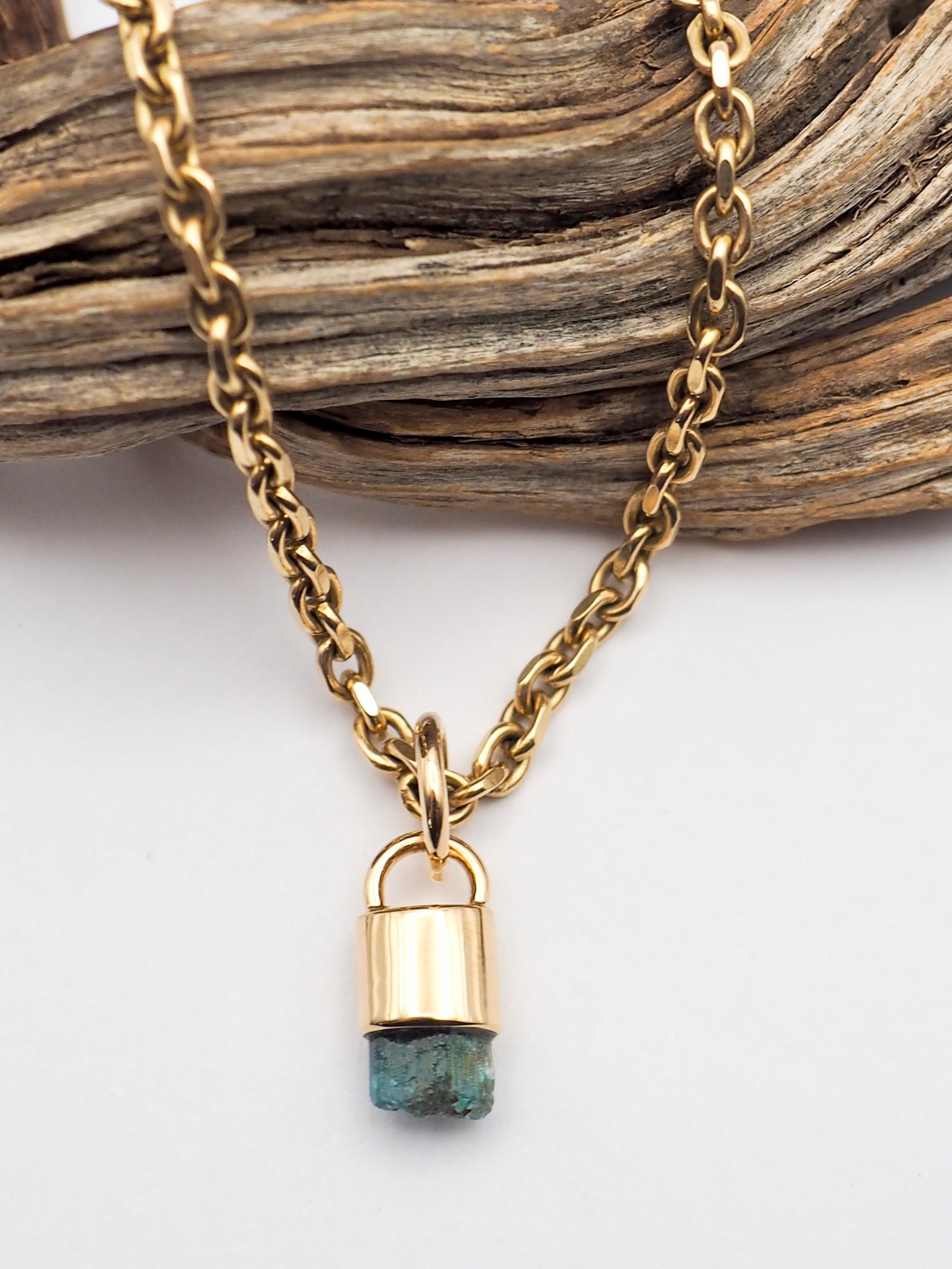 Kornerupine 14k Gold Pendant