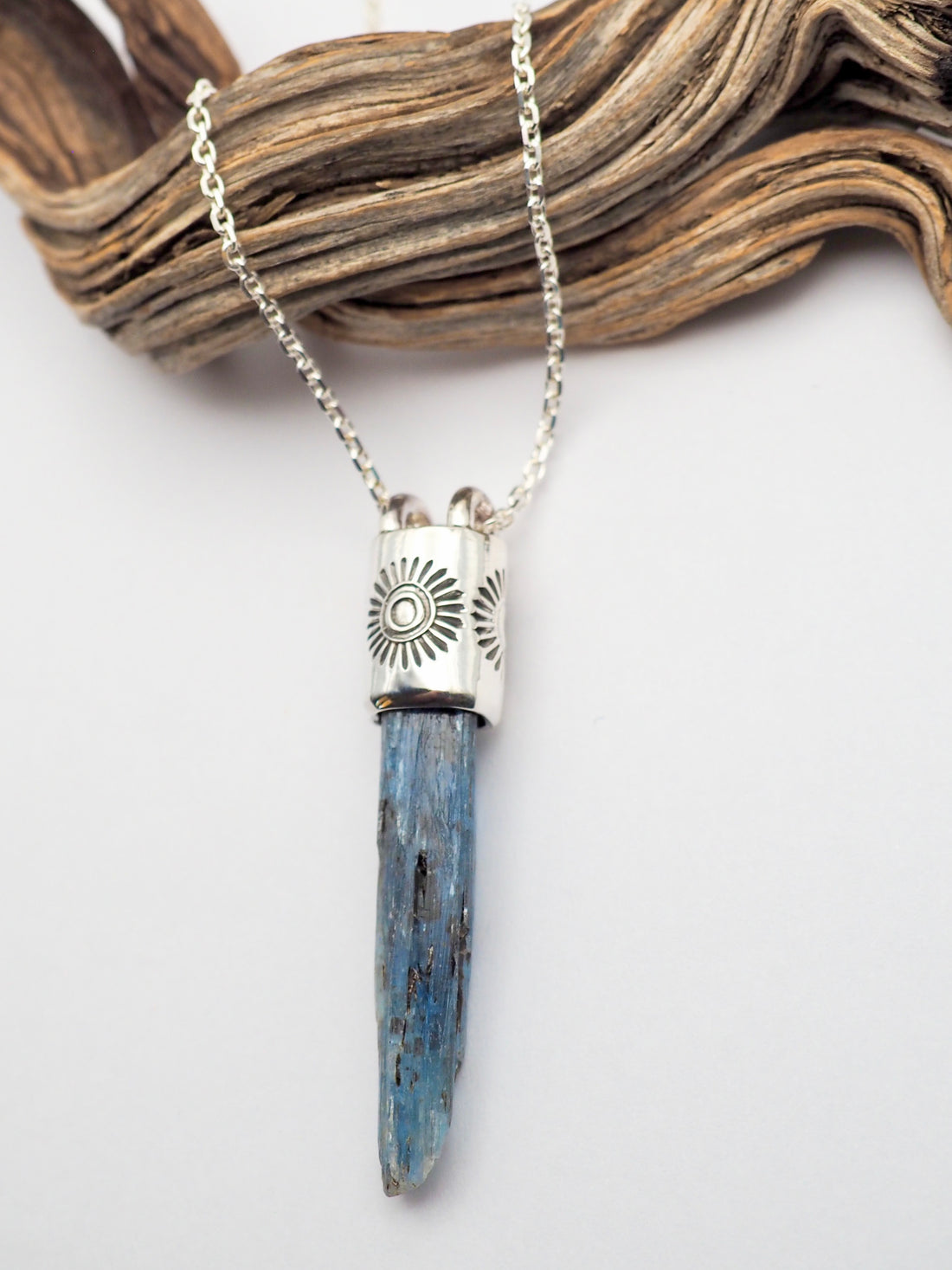 Blue Kyanite Sunshine Talisman Necklace