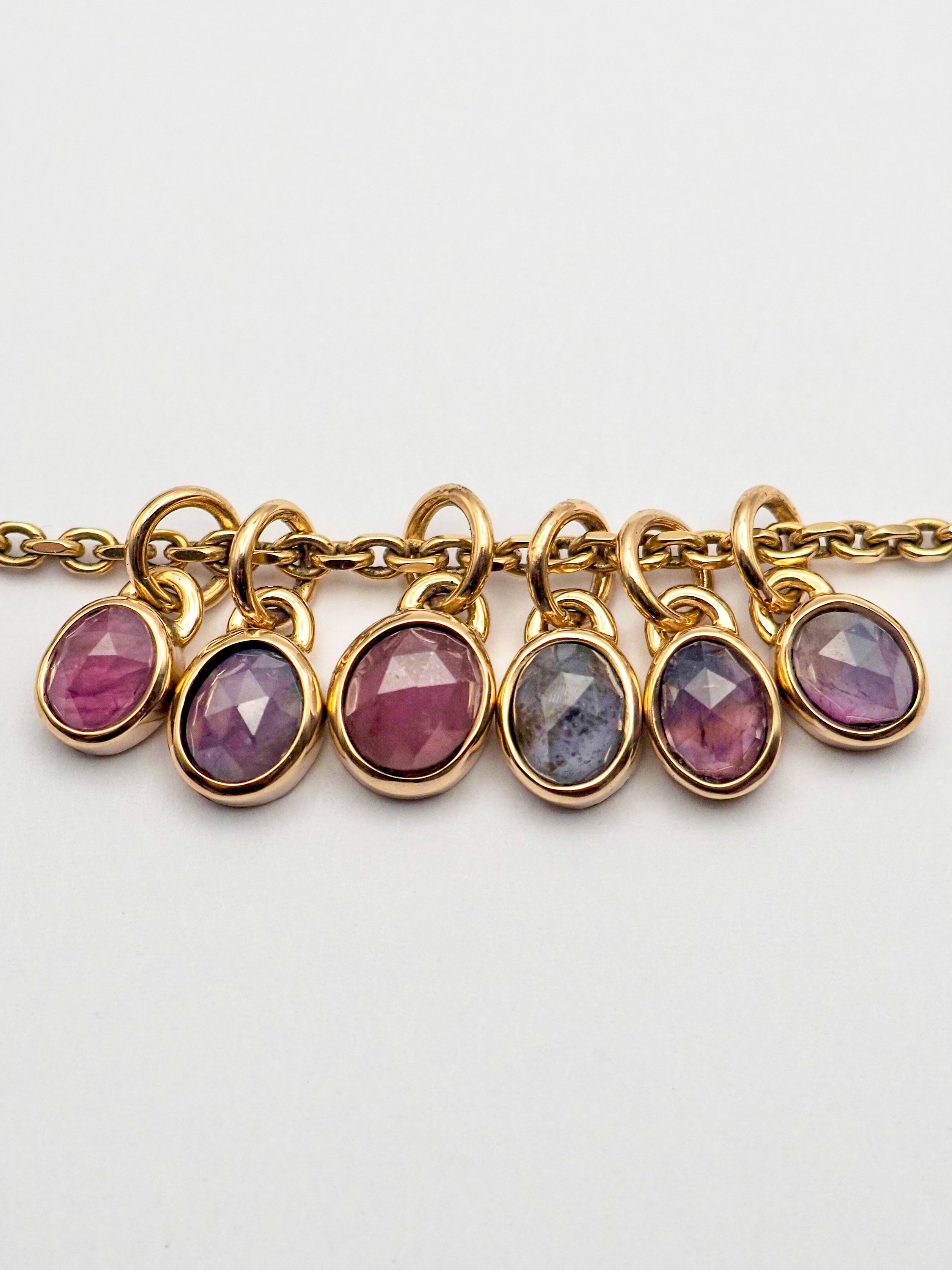 Umba Sapphire 14k Gold Mini Pendants