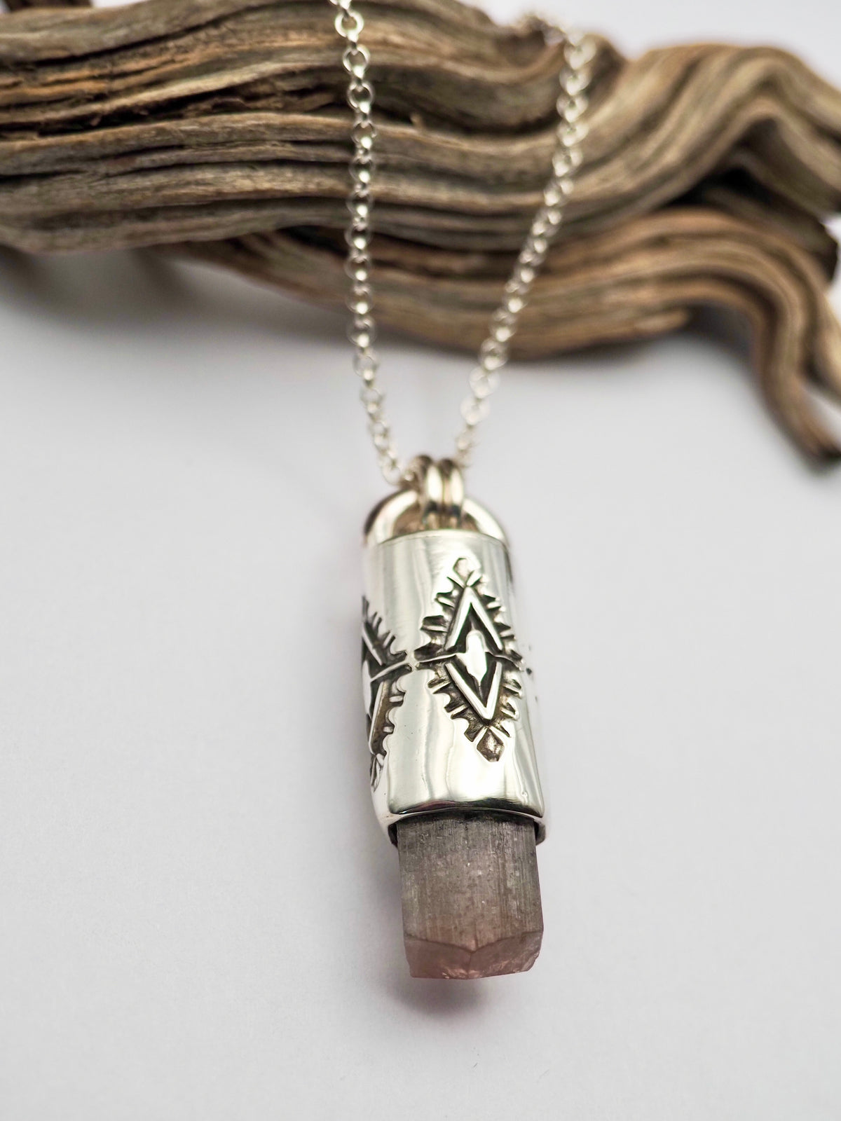 Mauve Tourmaline Mojave Talisman Necklace