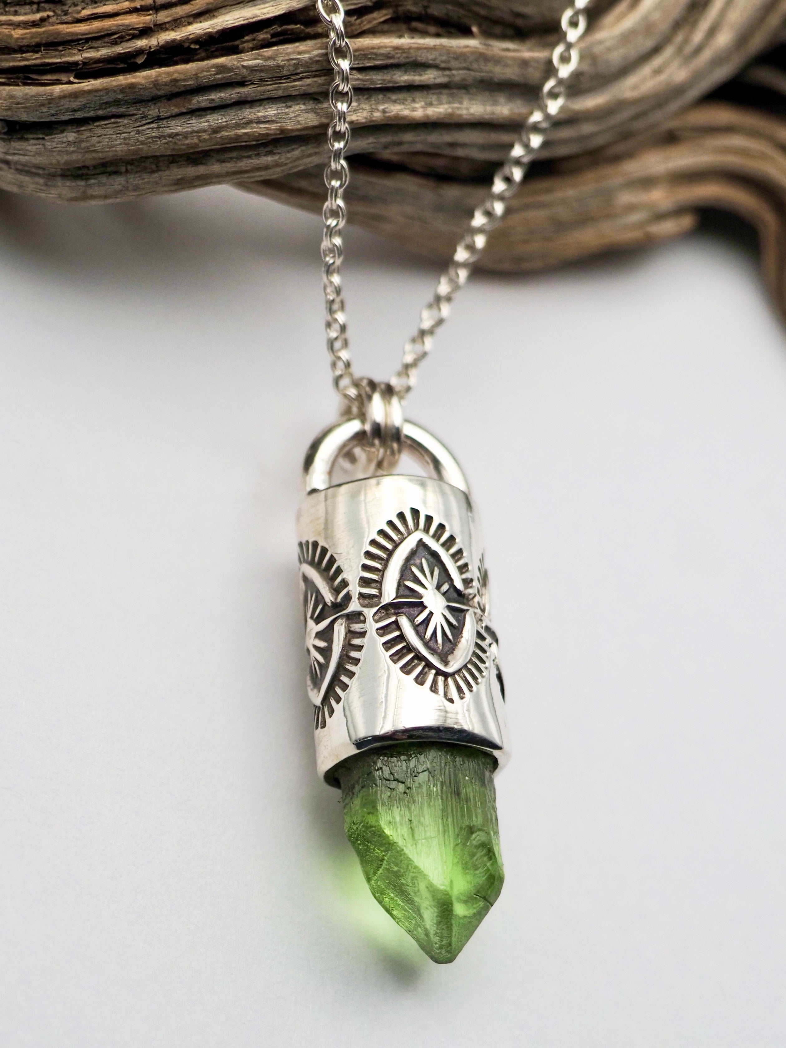 Peridot Yucca Talisman Necklace