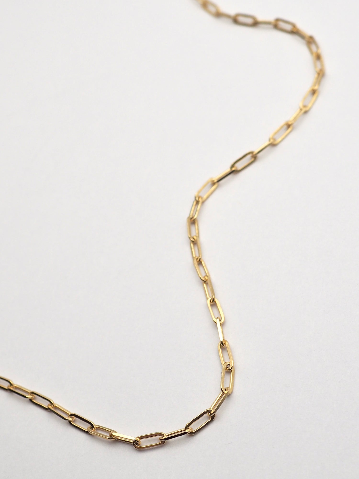 14k Gold 1.9mm Mini Paperclip Chain