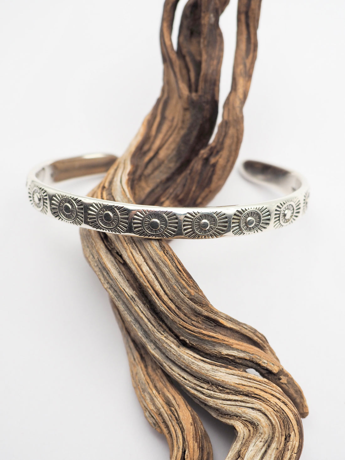 MTO Sun Hand Stamped Stacker Cuff