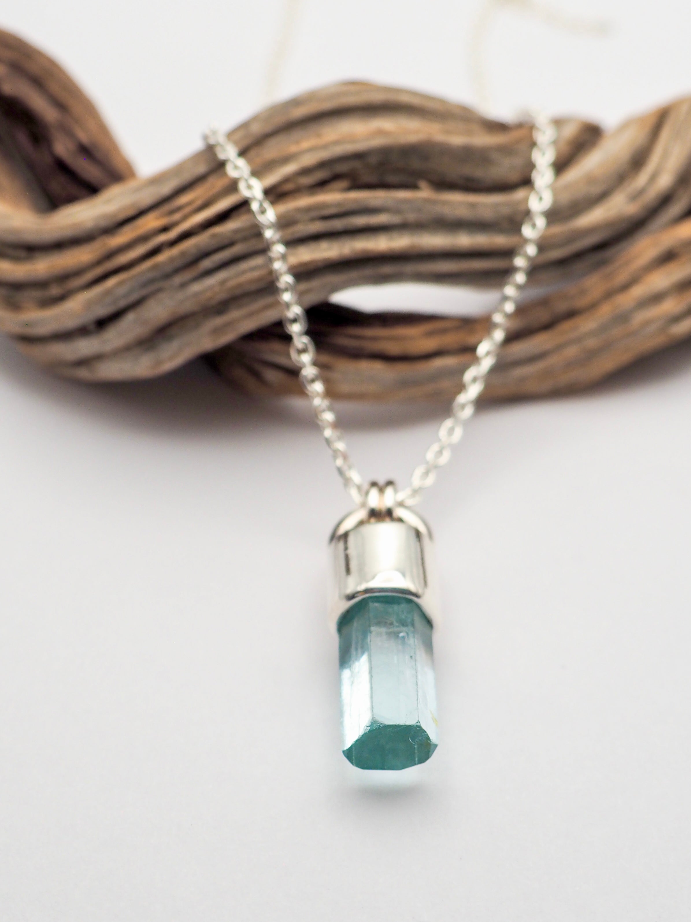 Gem Vanadium Beryl Talisman Necklace