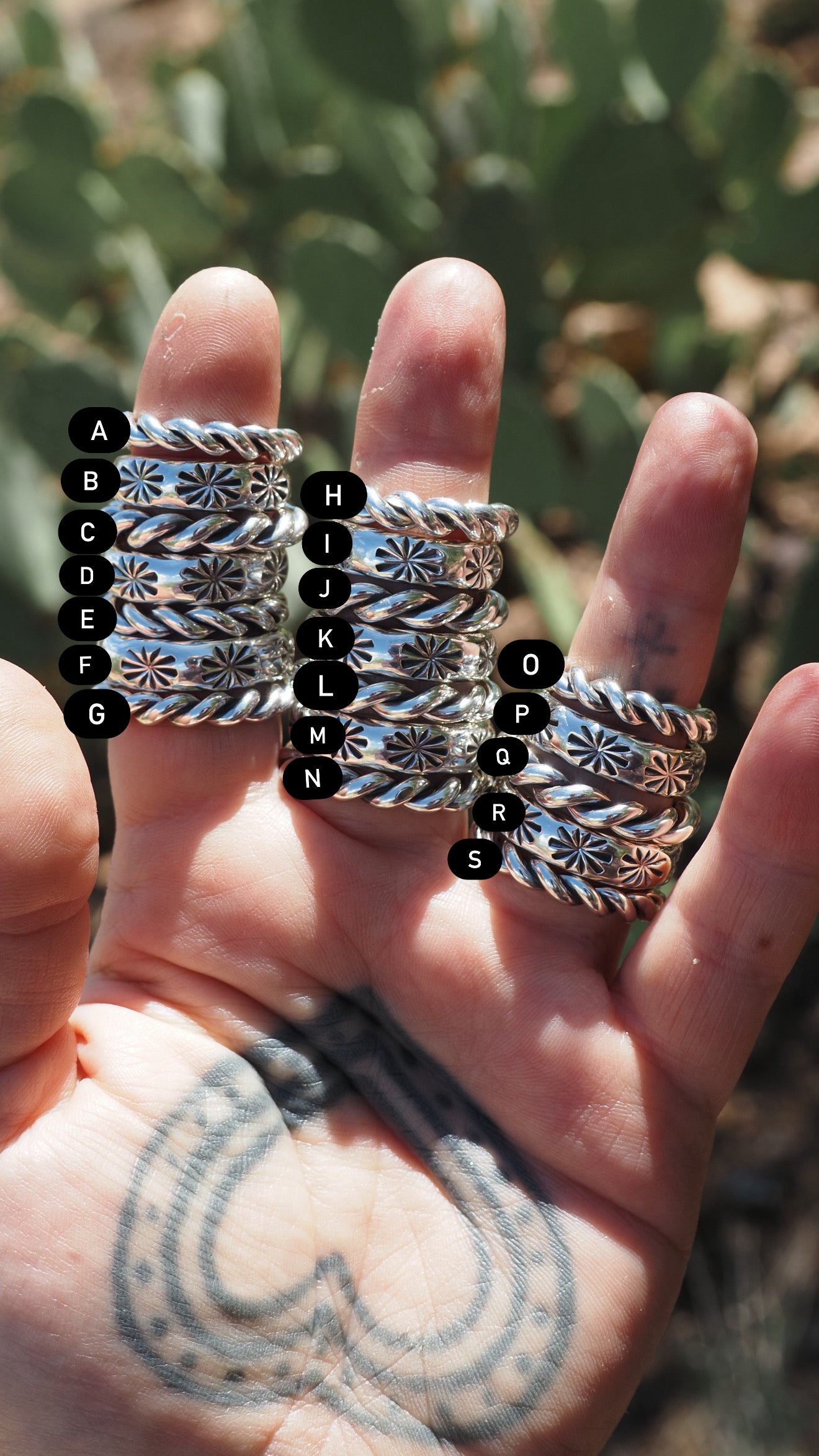 Twist Rings and Sparkle Hand Stamped Rings