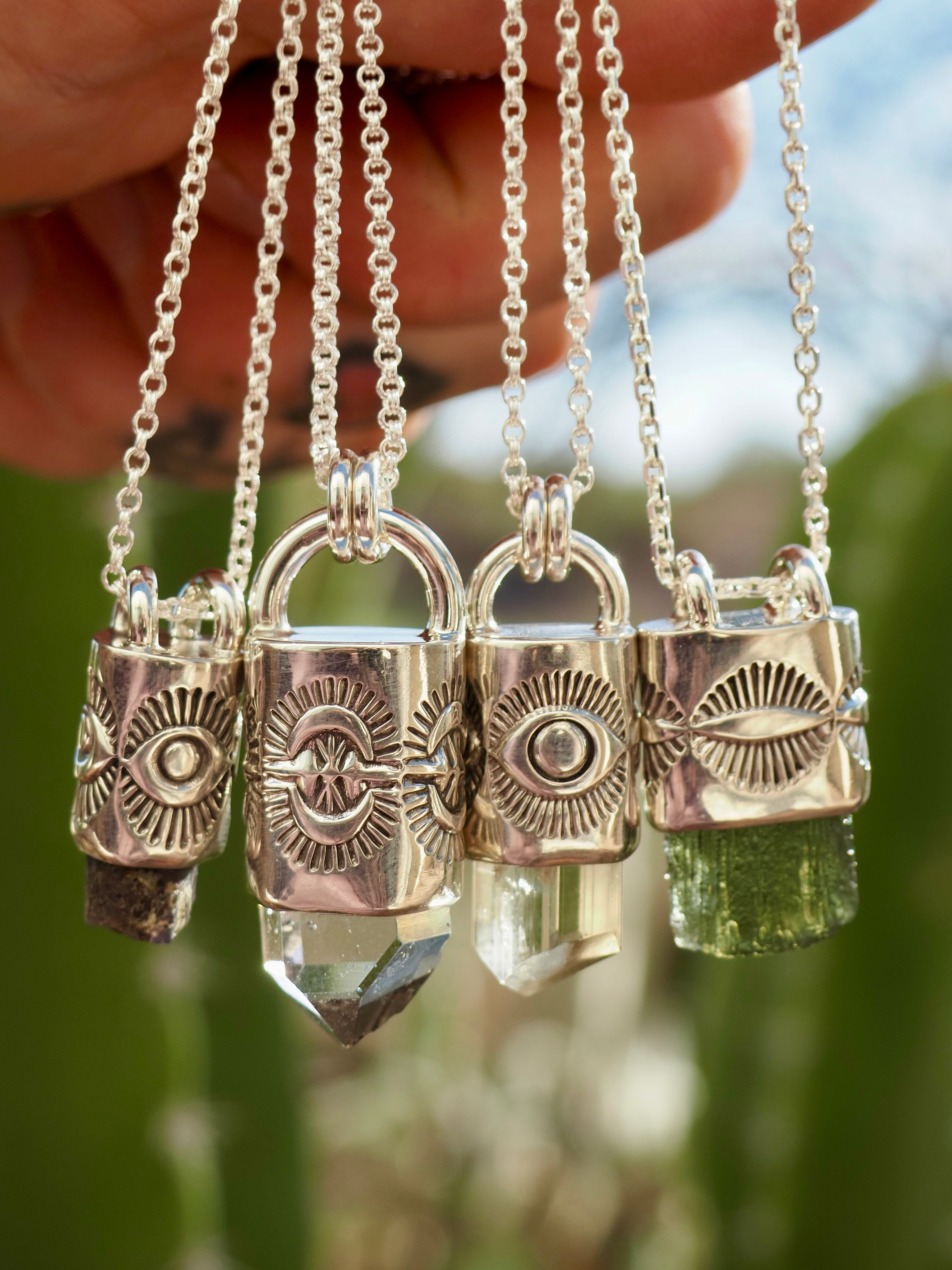 Phenakite Eye Talisman Necklace