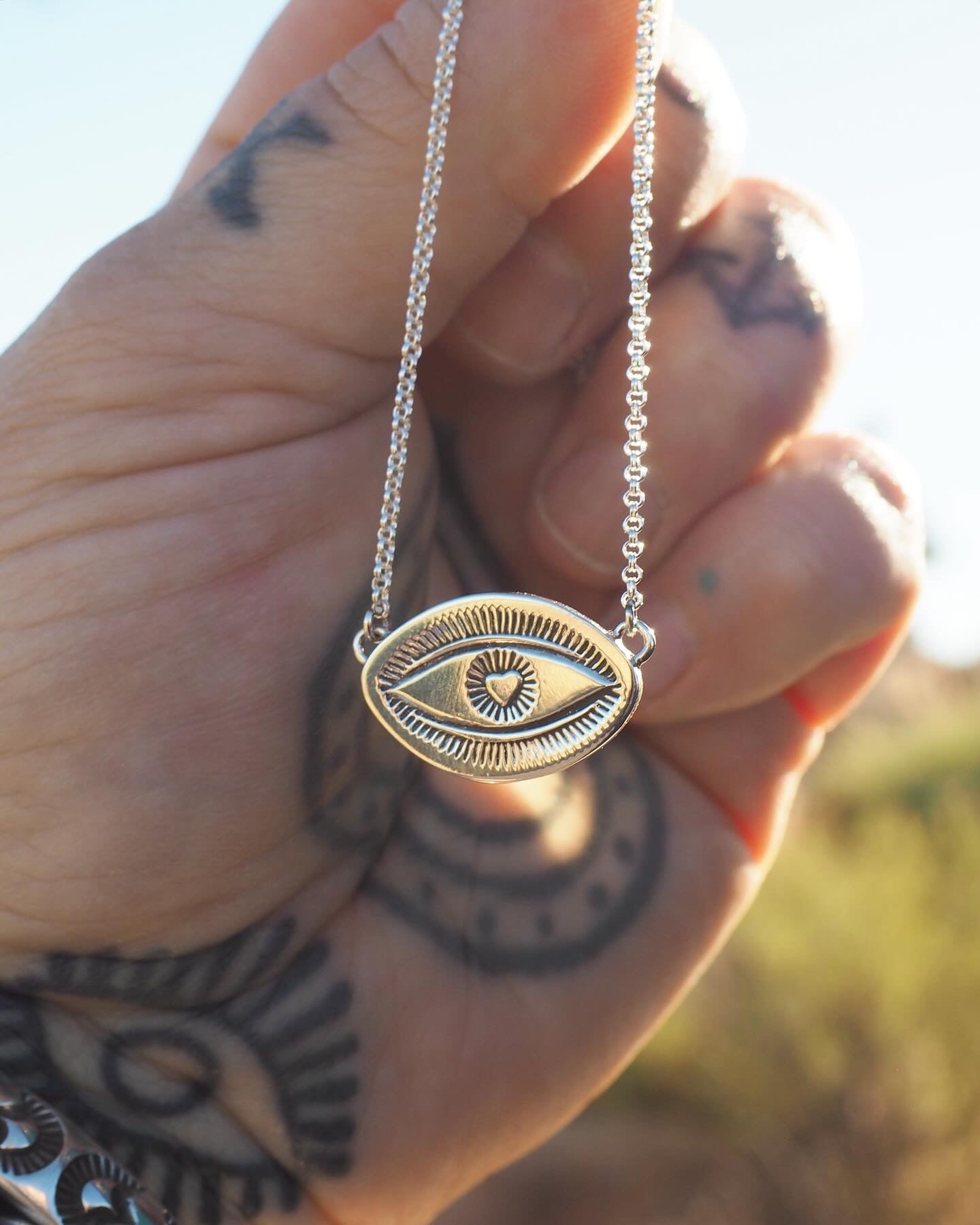 Heart Eye Necklace