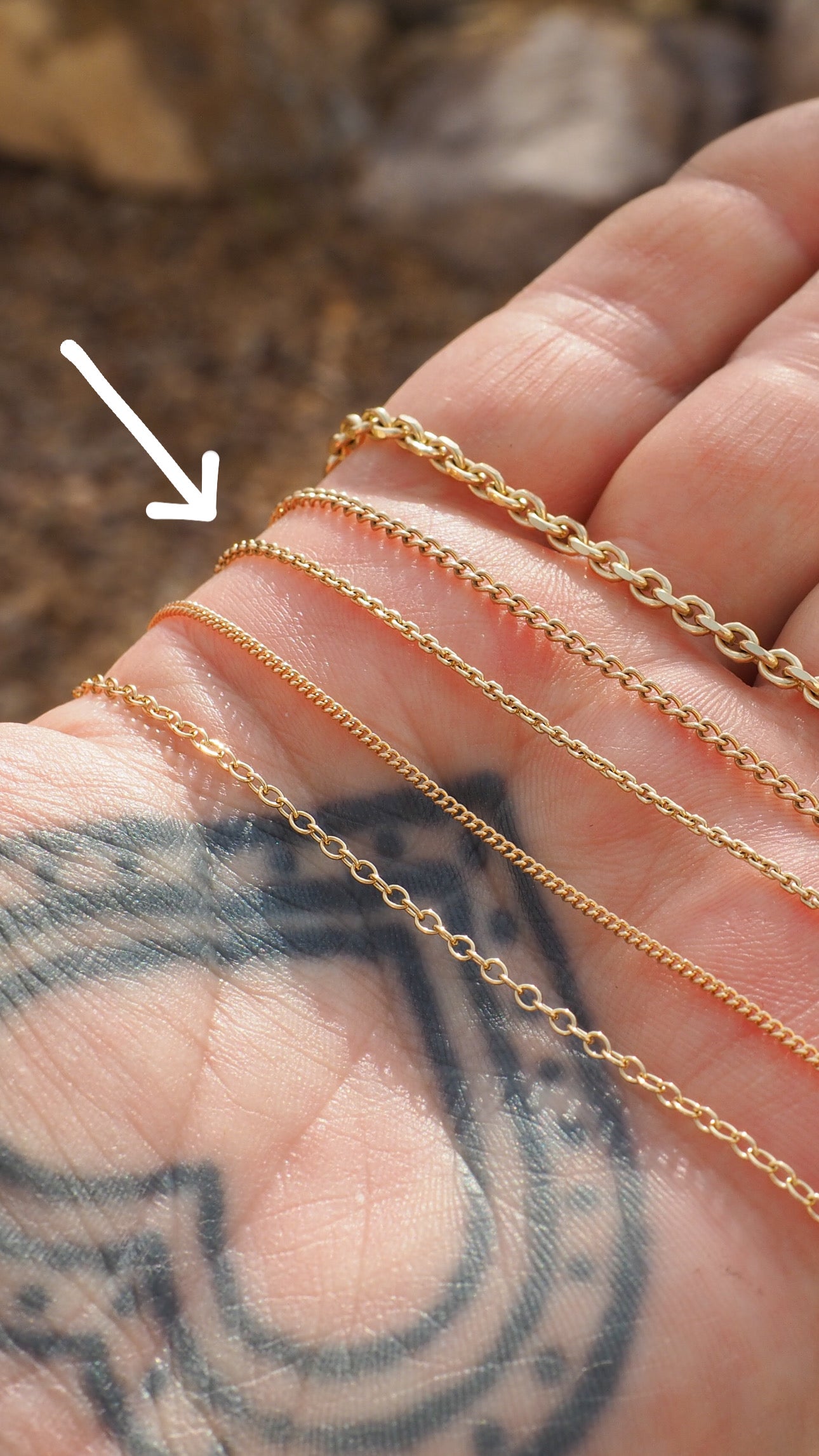 14k Gold 1.2mm Beveled Rectangle Cable Chain