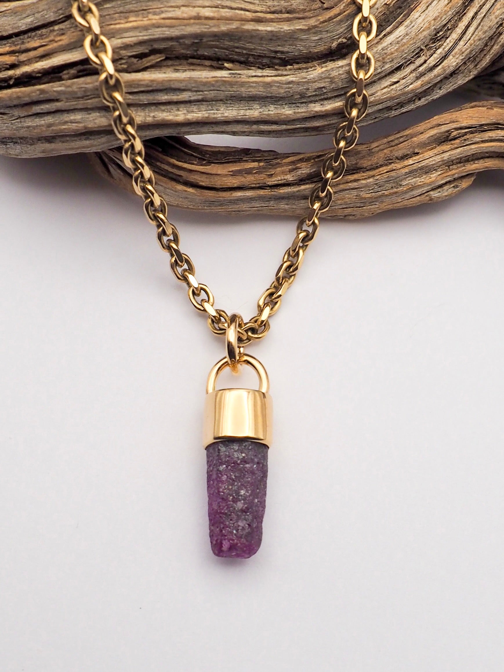 Ruby 14k Gold Mini Talisman