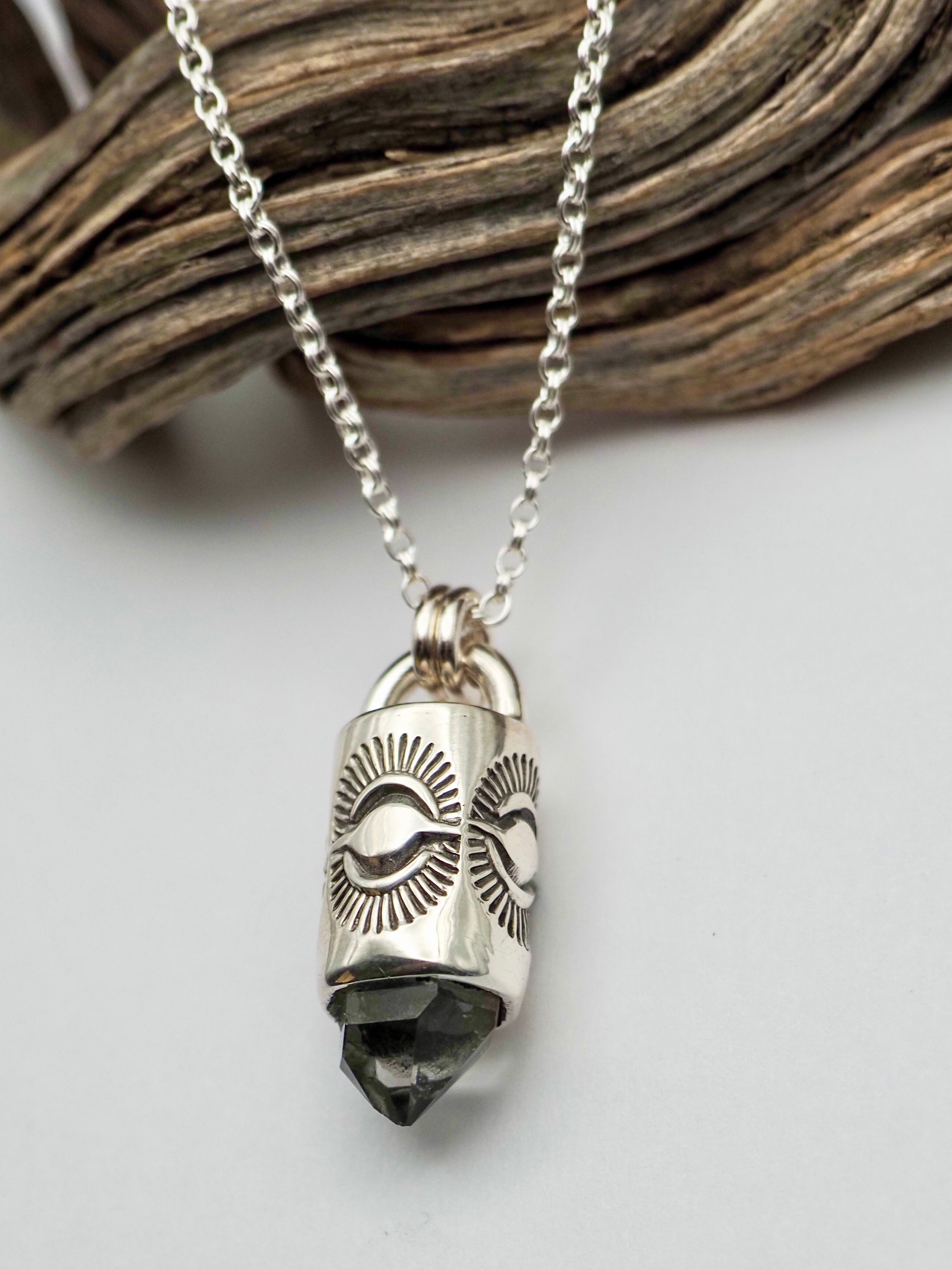 Herkimer Diamond Eye II Talisman Necklace