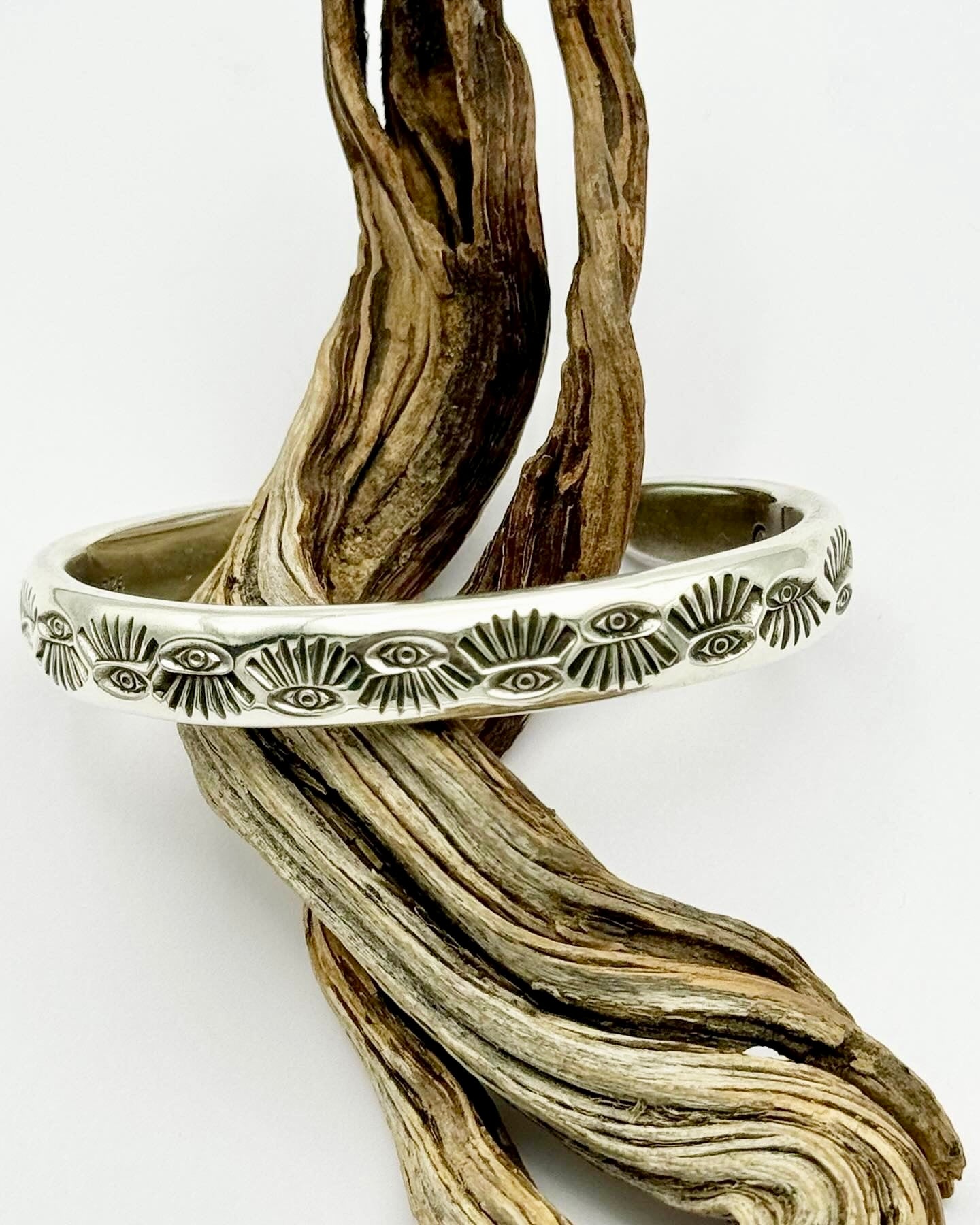 MTO Astral Eyes II Hand Stamped Heavyweight Stacker Cuff