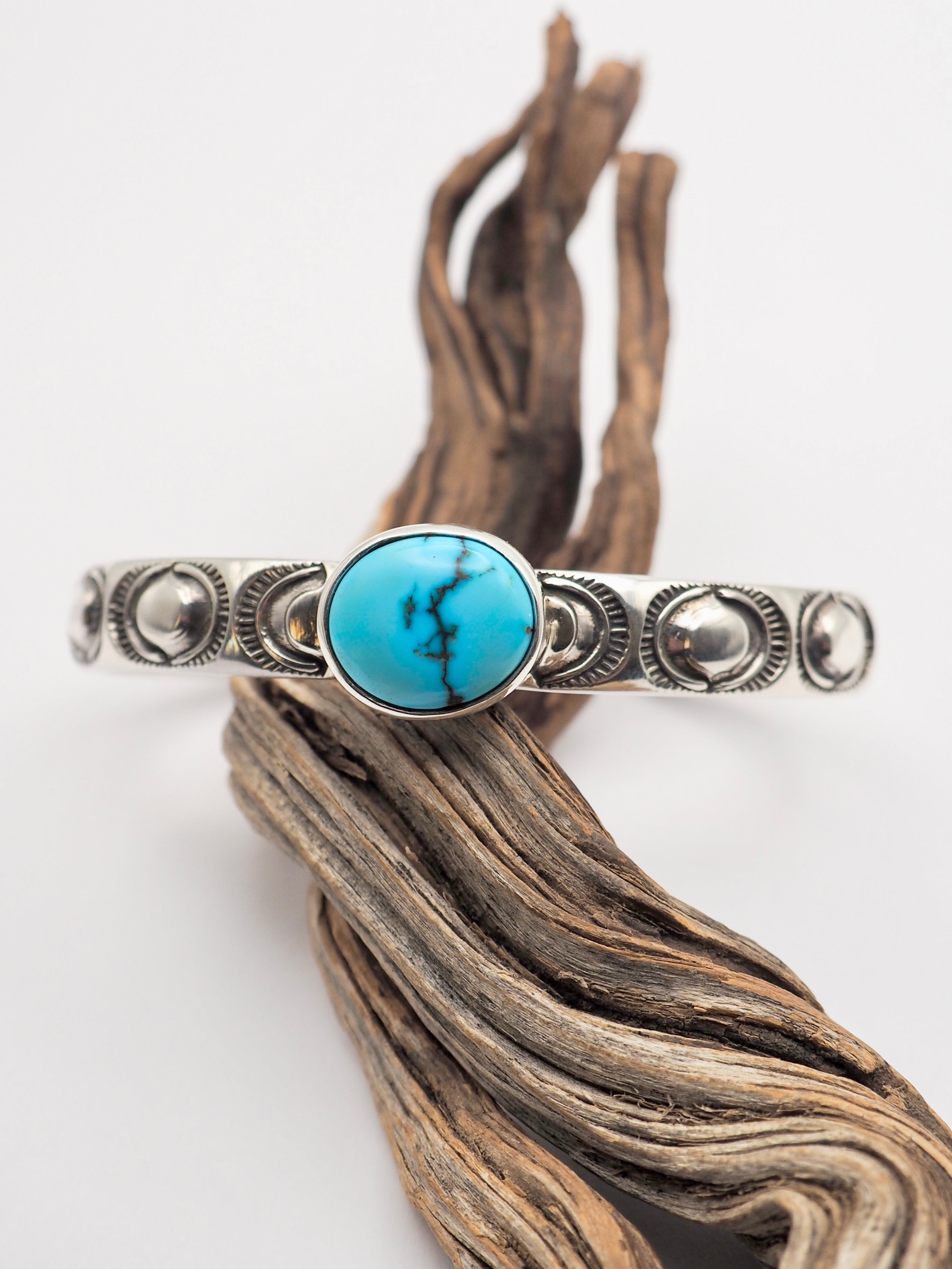 Egyptian Turquoise Sun Heavyweight Stacker Cuff S/M