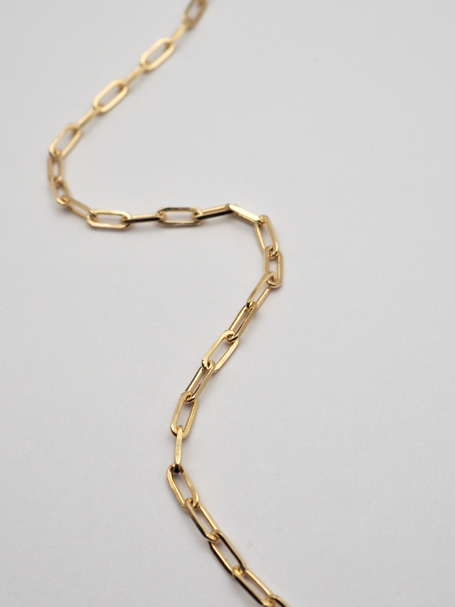 14k Gold 2.6mm Paperclip Chain
