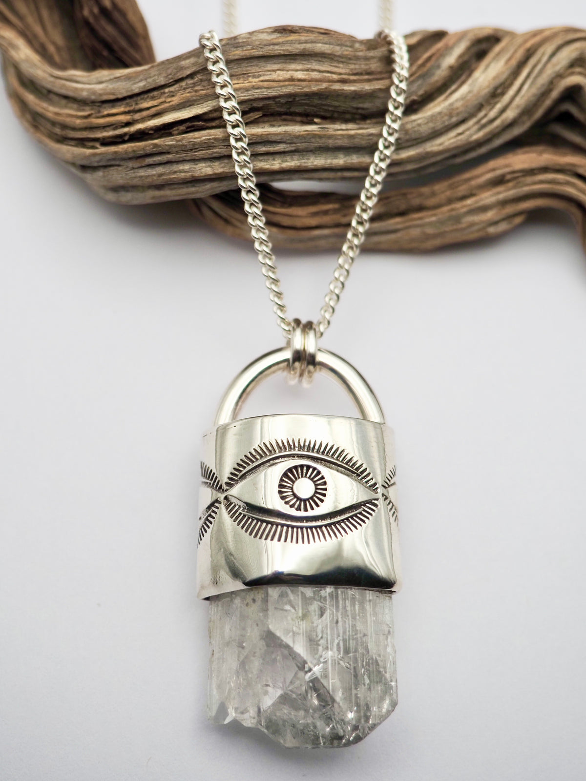 Danburite Big Eye Talisman Necklace