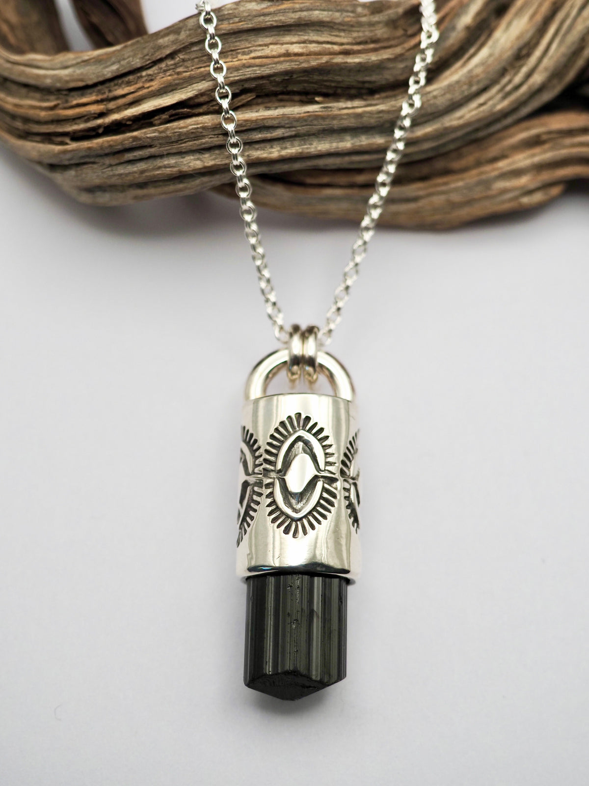 Black Tourmaline Yucca Talisman Necklace