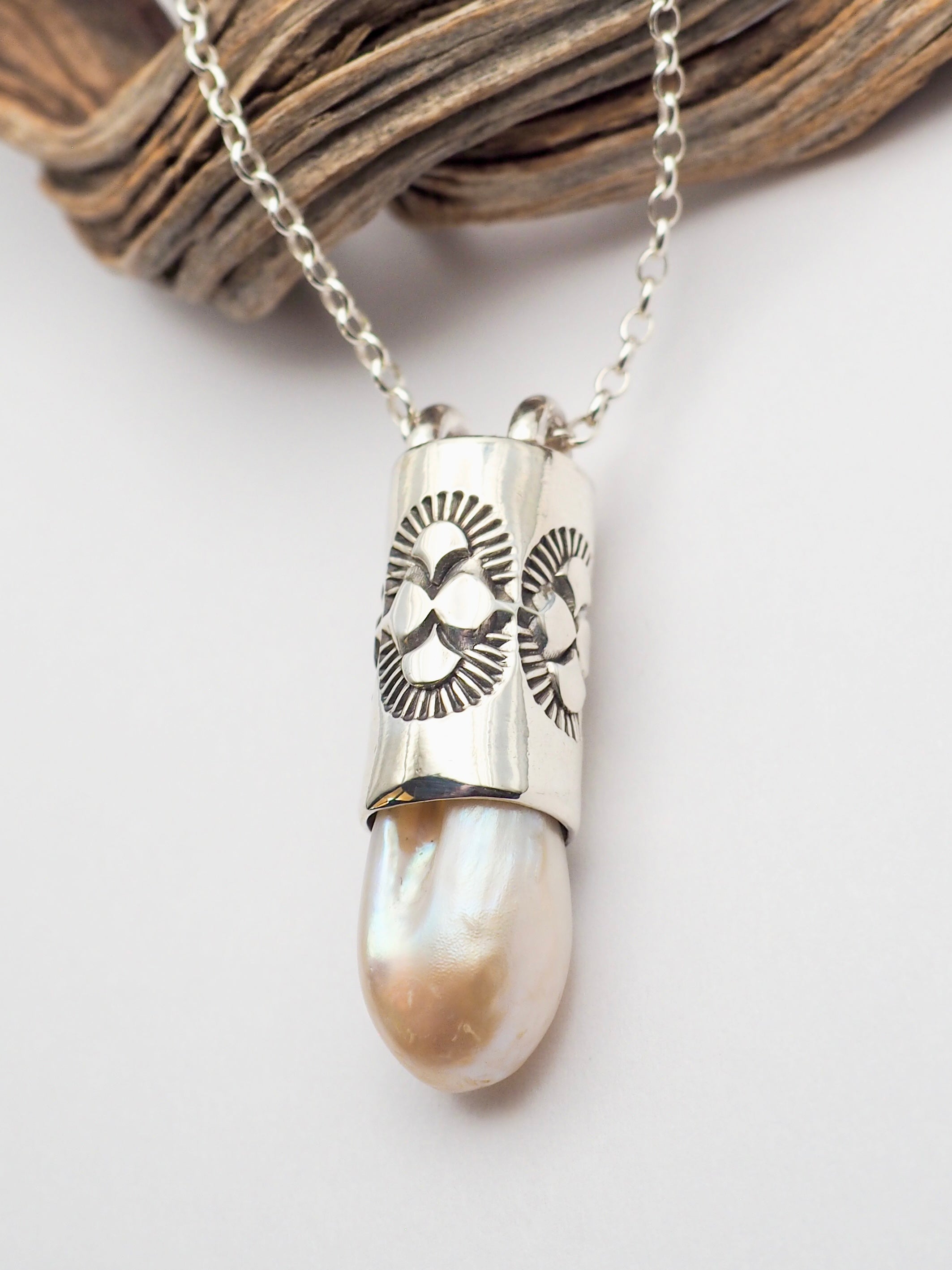 Baroque Pearl Oasis Talisman Necklace