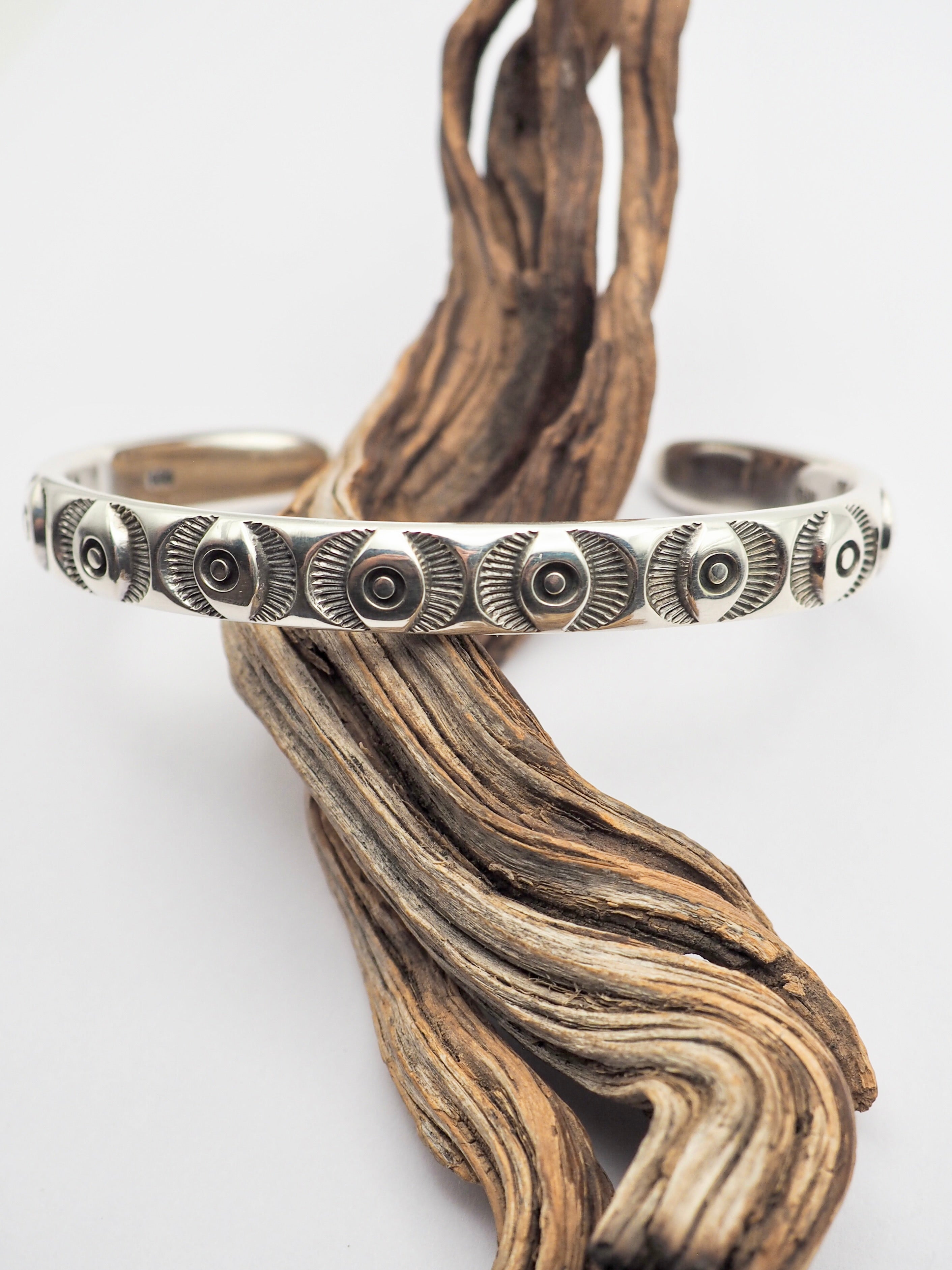 MTO Big Eye Stamped Heavyweight Stacker Cuff