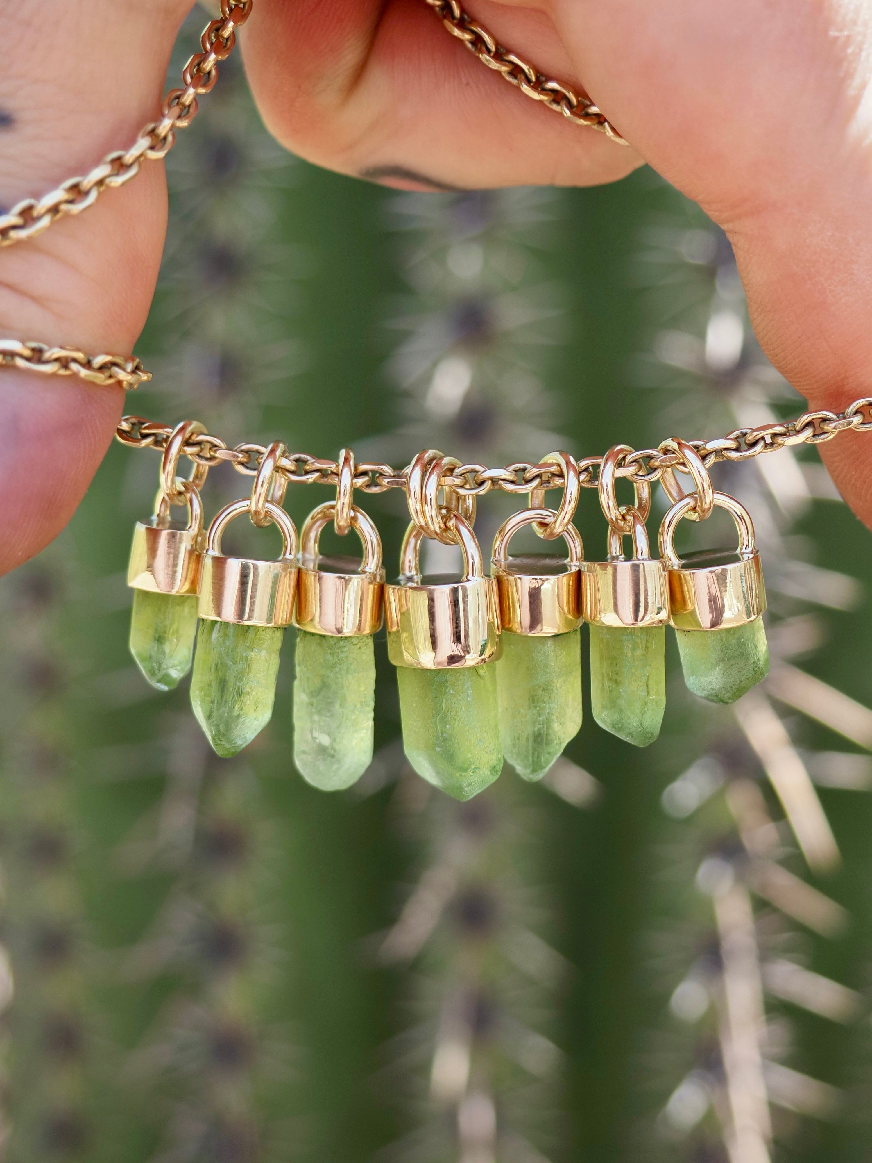 Peridot 14k Gold Talisman
