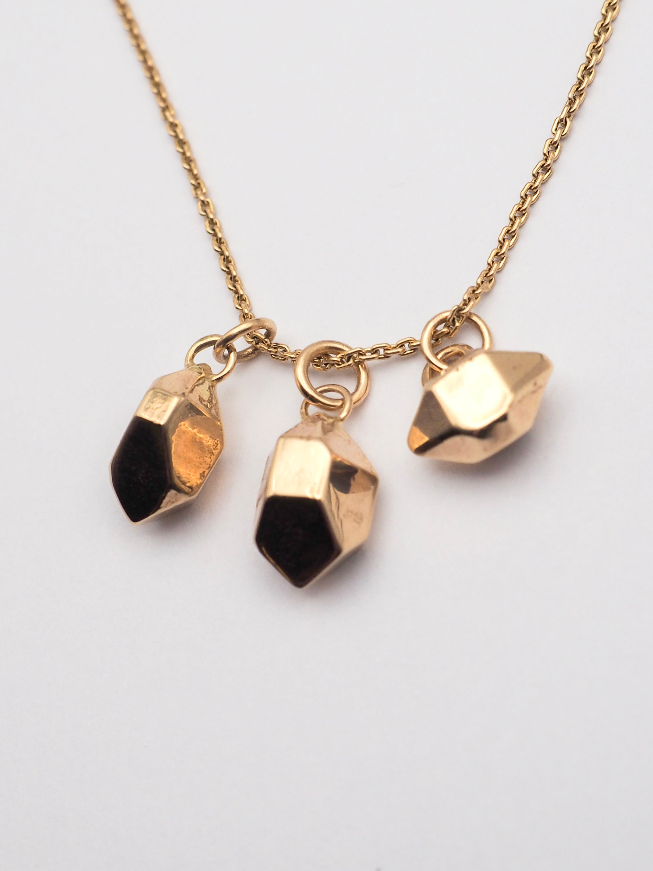 14K Sand Cast Herkimer Diamonds
