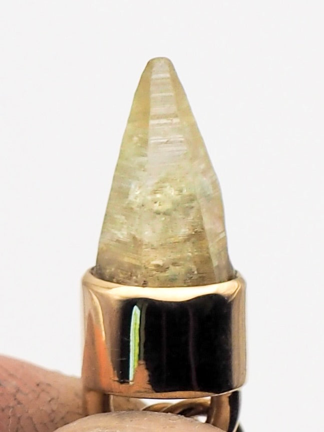 Yellow Sapphire 14k Gold Mini Talisman