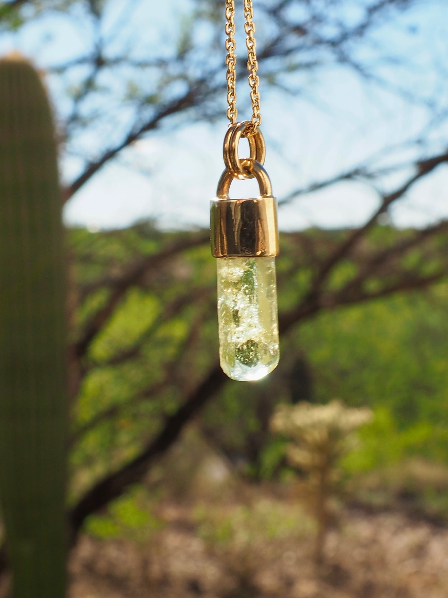 Heliodor 14k Gold Talisman