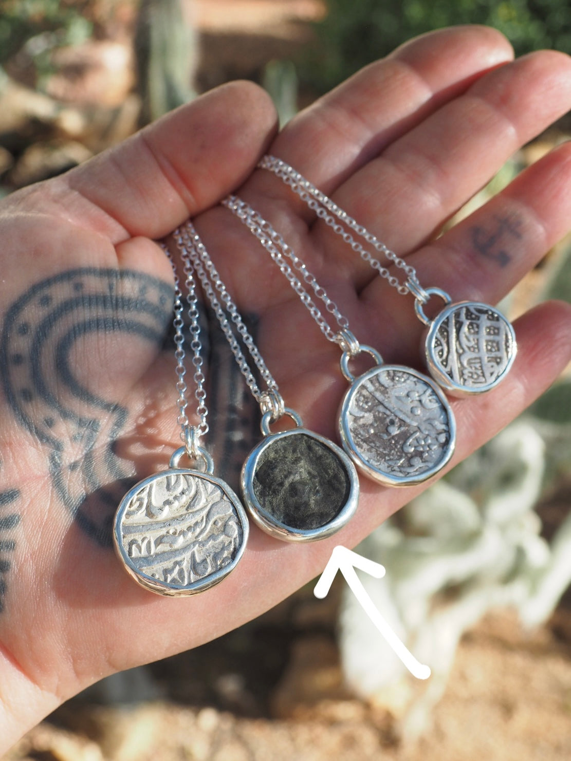 Ancient Roman Bronze Coin Talisman Necklace