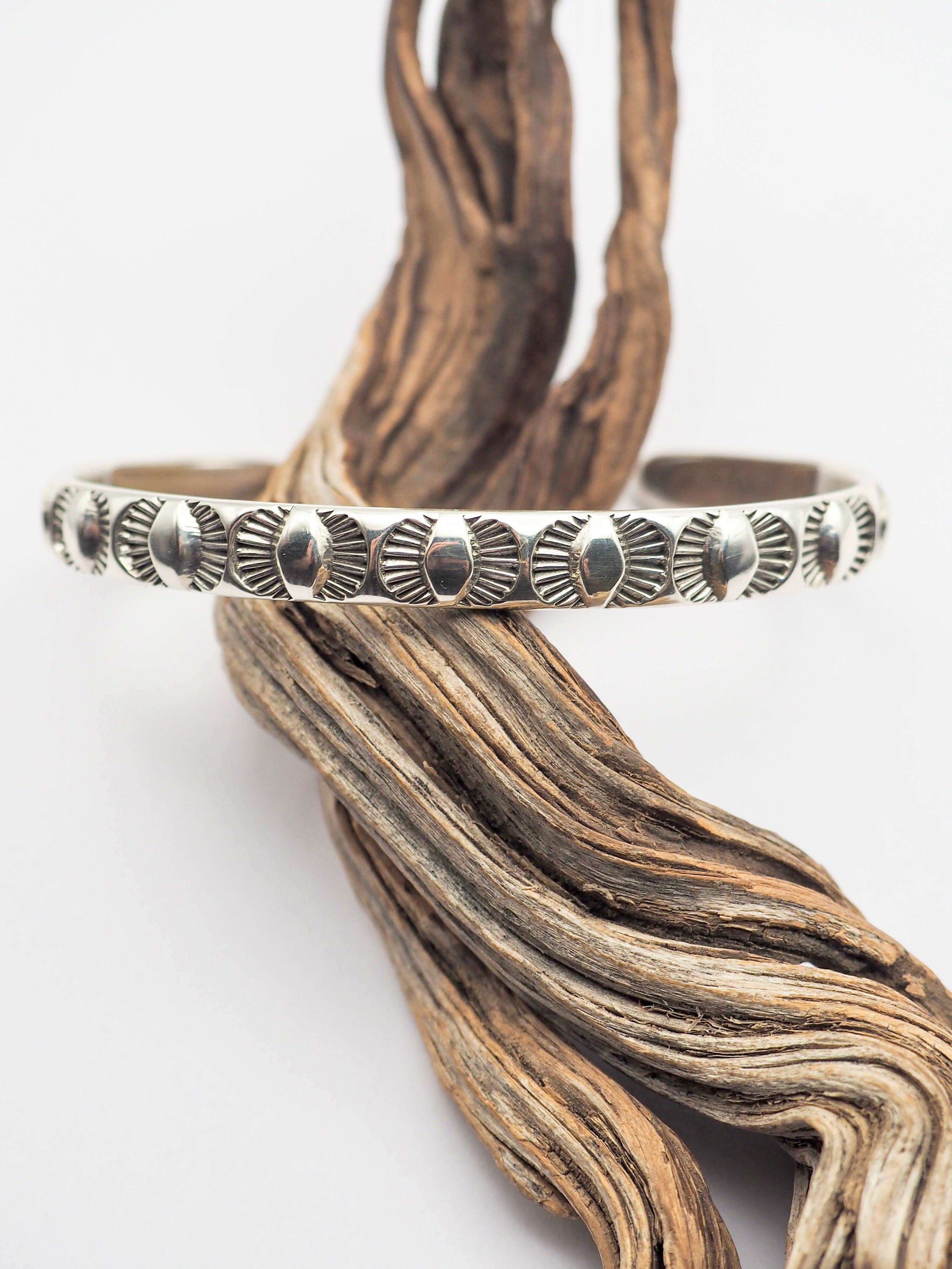 MTO Eyes Hand Stamped Stacker Cuff