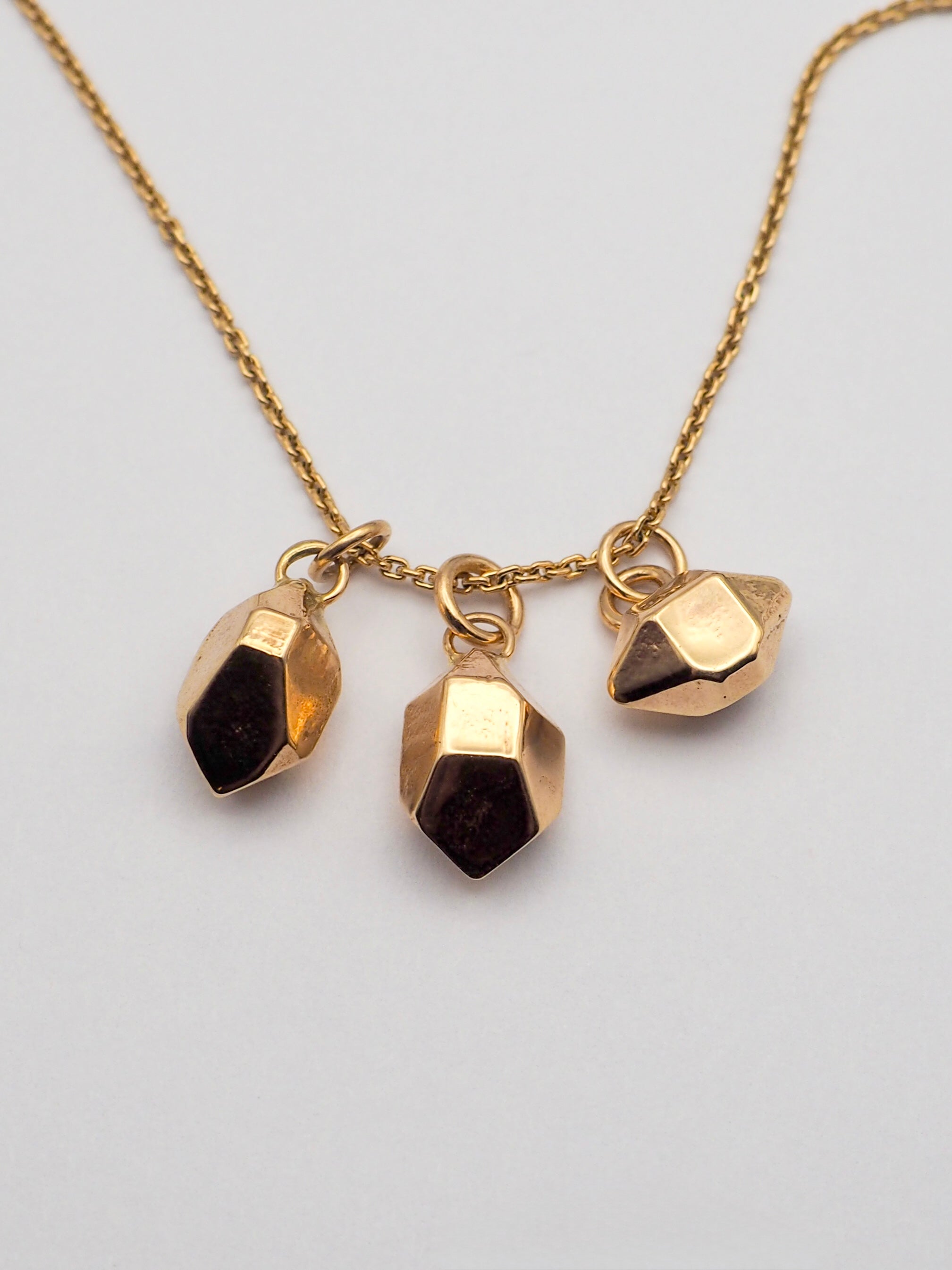 14K Sand Cast Herkimer Diamonds