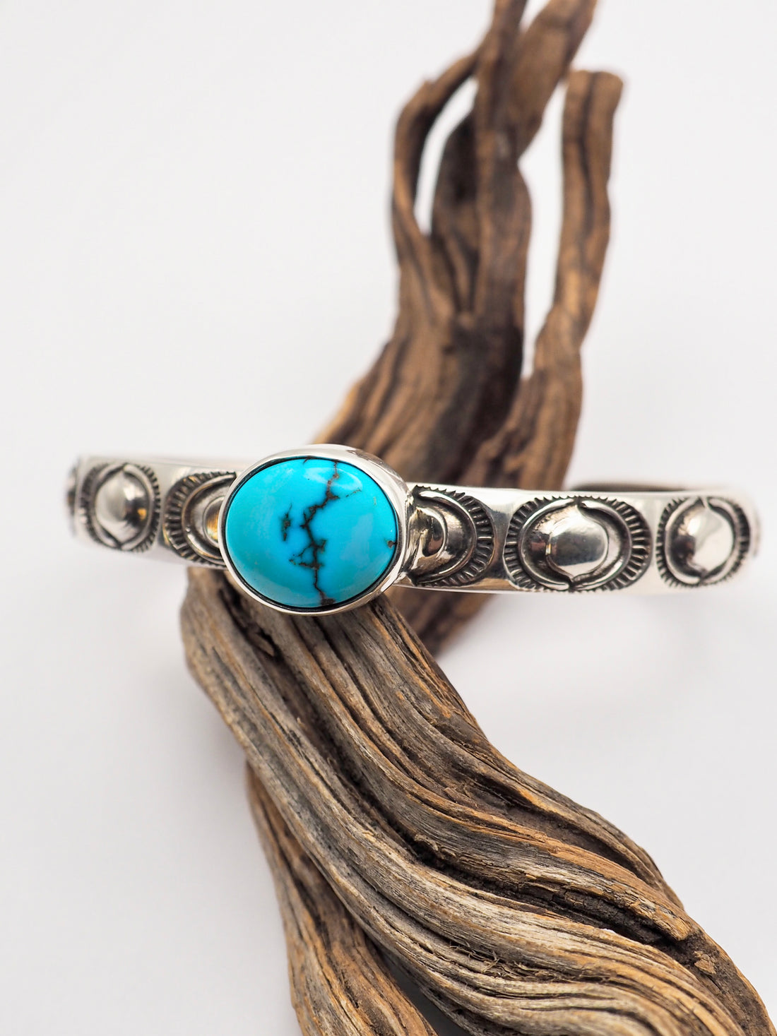 Egyptian Turquoise Sun Heavyweight Stacker Cuff S/M