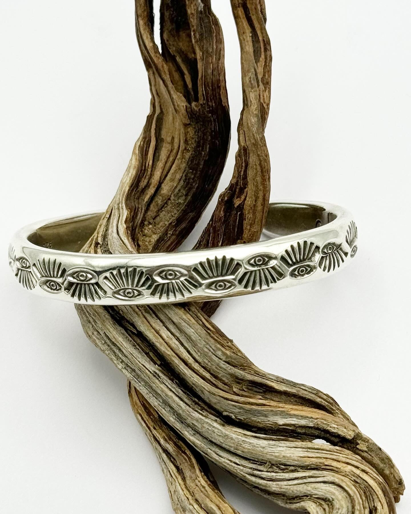 MTO Astral Eyes II Hand Stamped Heavyweight Stacker Cuff