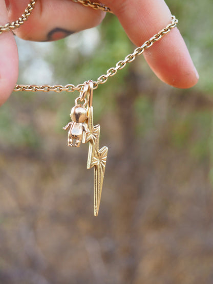 Pre ✦ Order 14k Lightning Bolt Pendant