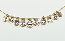14k Gold Lucky Raincloud Pendant Necklace (B)