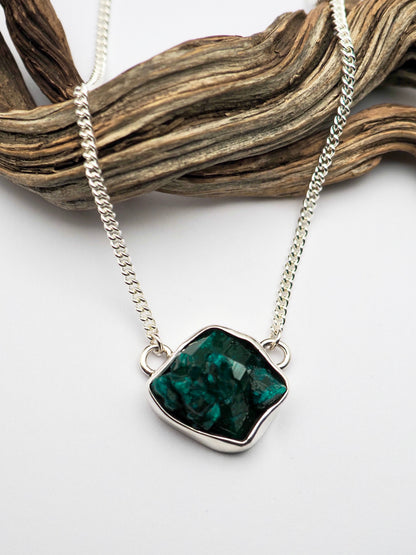 Dioptase Cluster Talisman Necklace