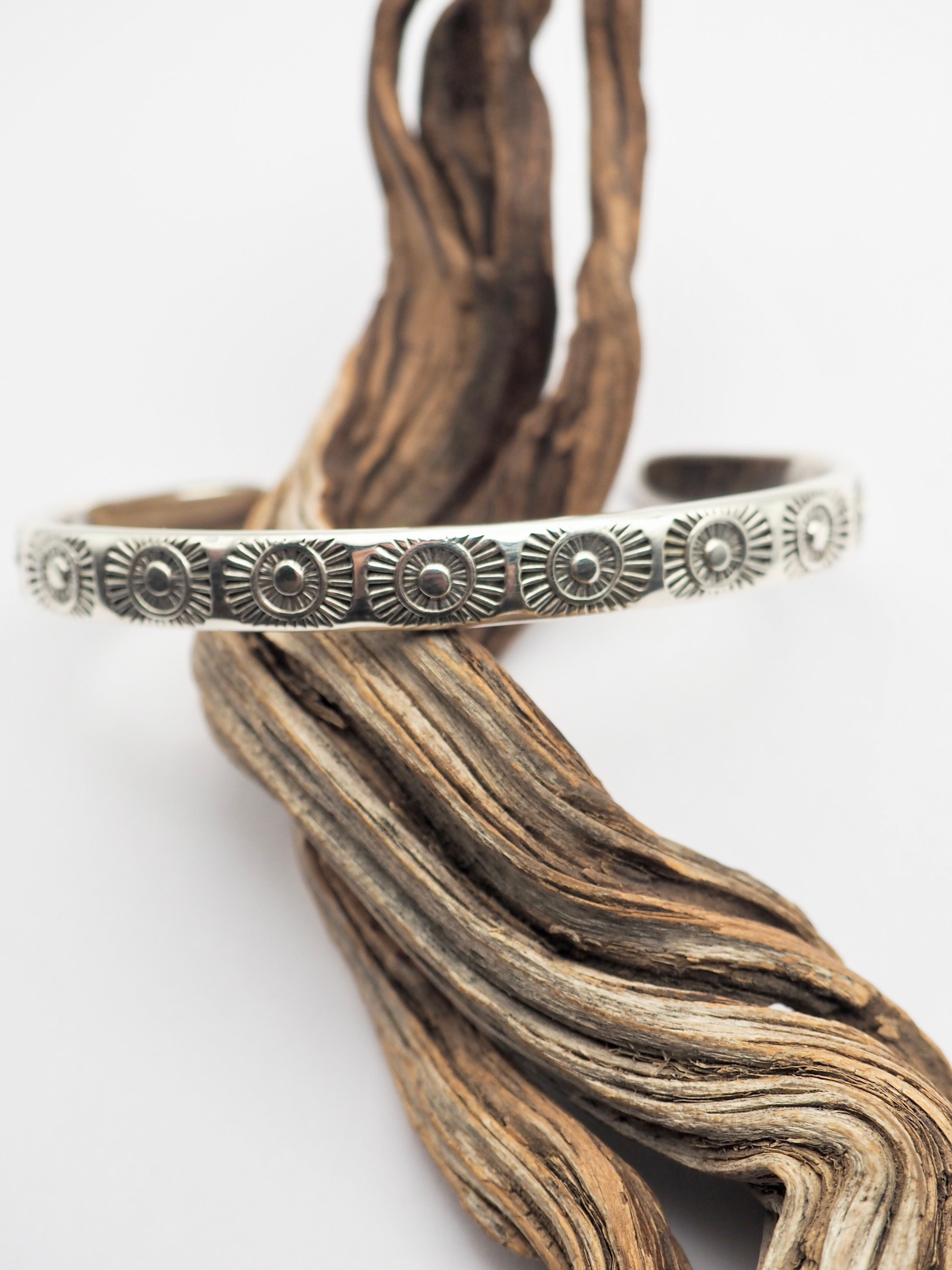 MTO Sun Hand Stamped Stacker Cuff