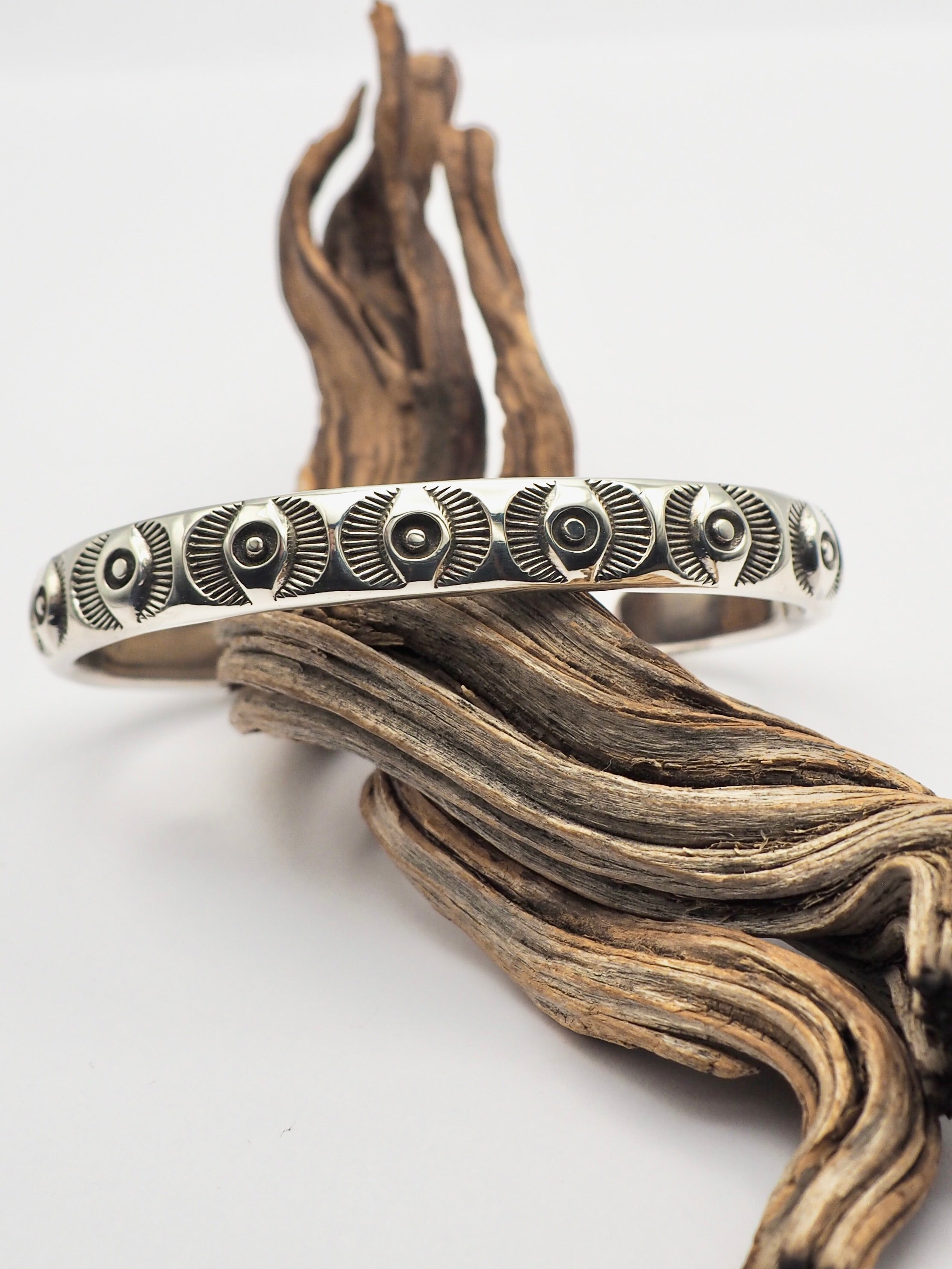 MTO Big Eye Stamped Heavyweight Stacker Cuff