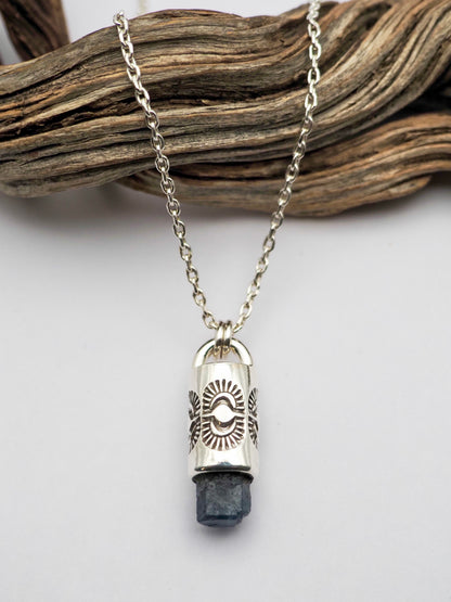 Sapphire Eye II Talisman Necklace