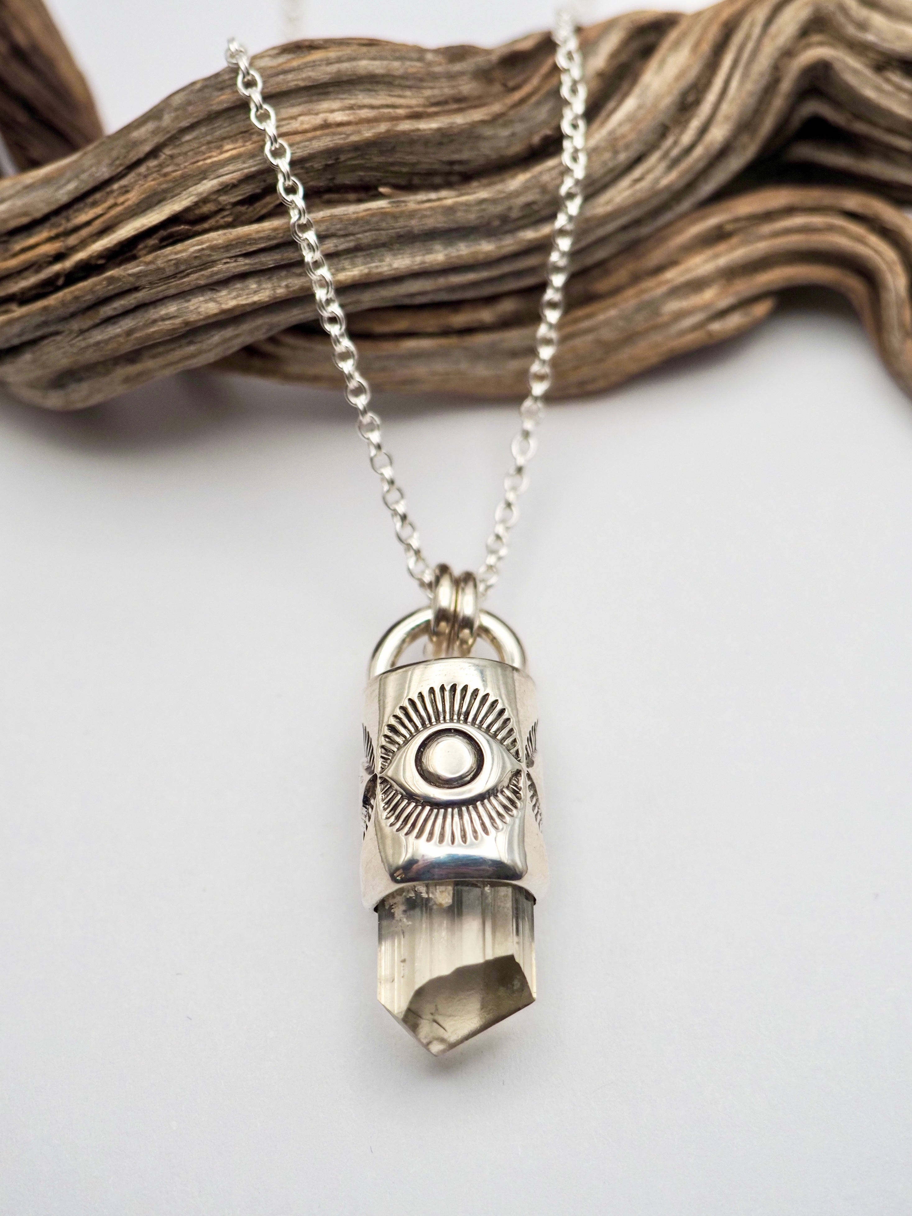 Phenakite Eye Talisman Necklace