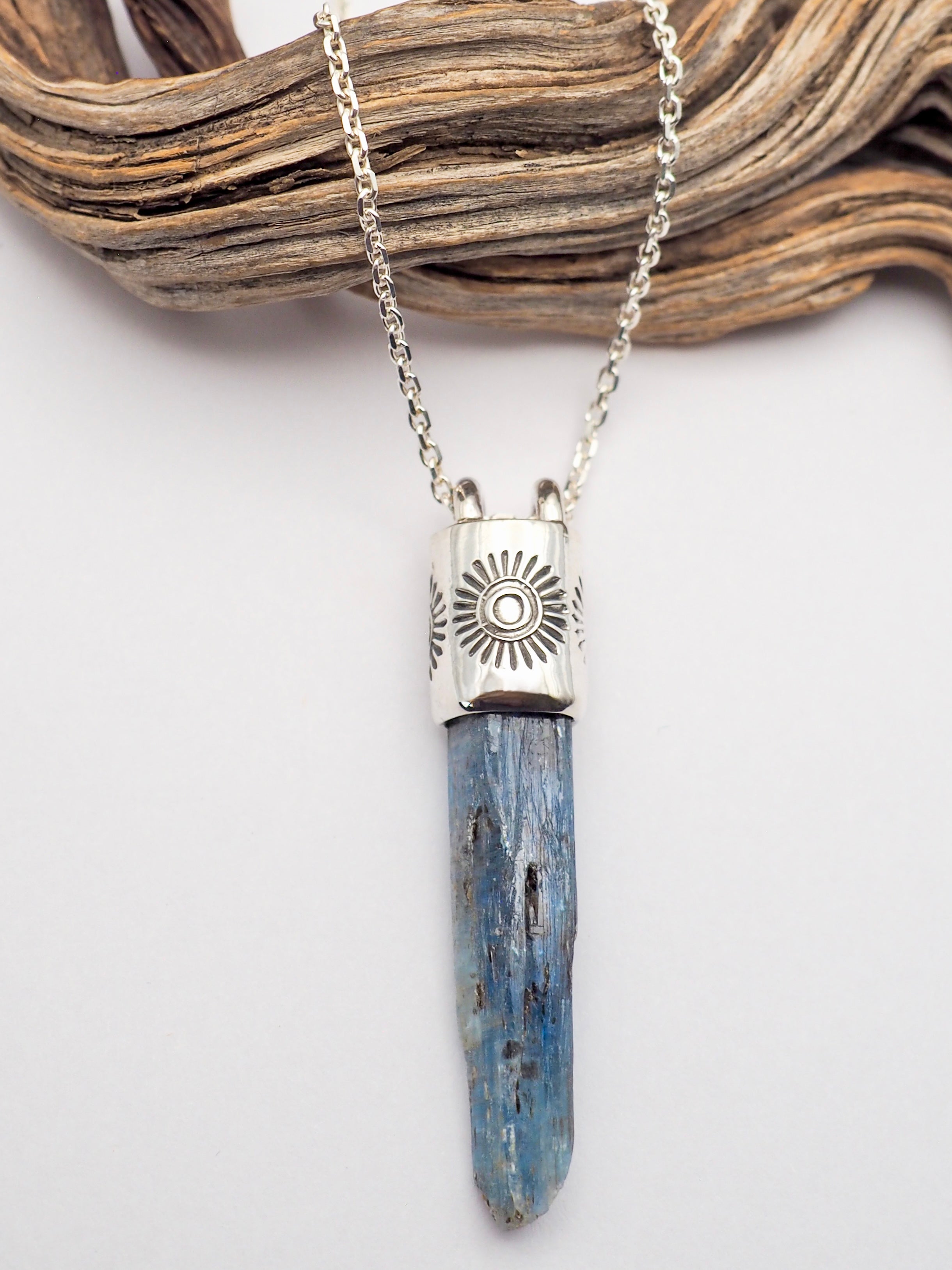 Blue Kyanite Sunshine Talisman Necklace
