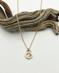 14k Gold Lucky Eye II Pendant Necklace