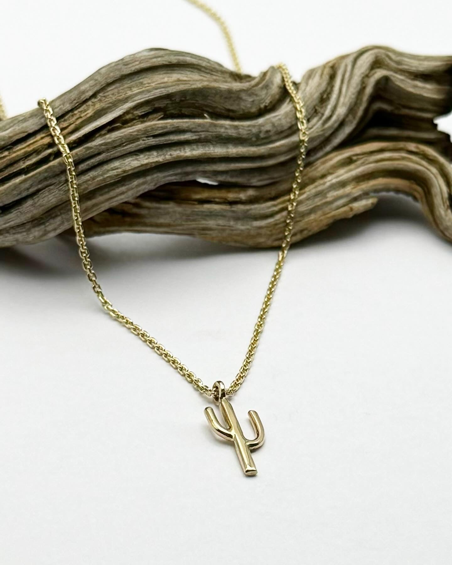 14k Gold Saguaro Necklace
