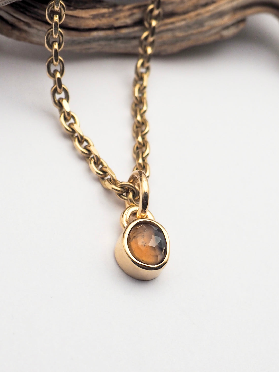 Songea Sapphire 14k Gold Mini Pendant