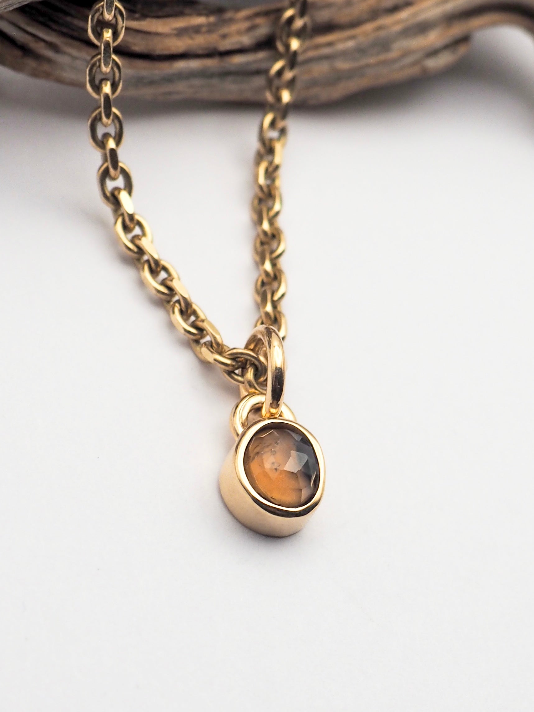 Songea Sapphire 14k Gold Mini Pendant