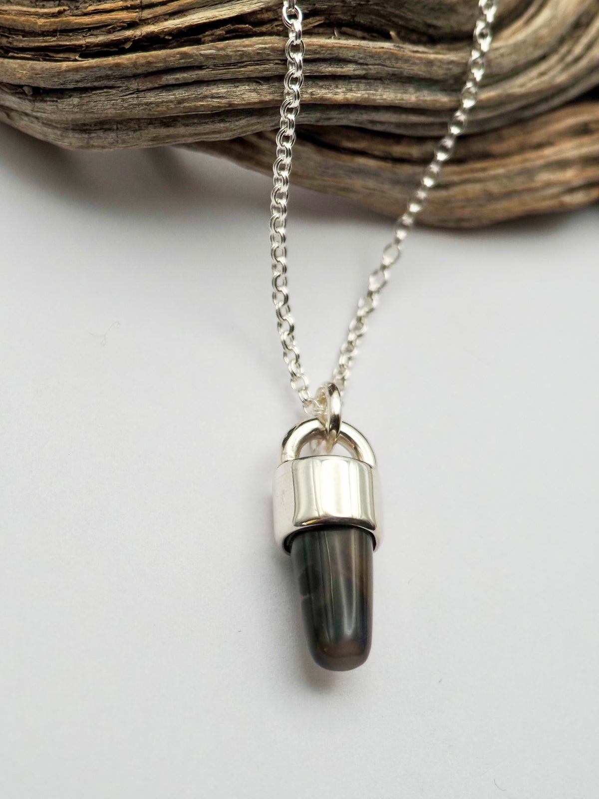 Montana Agate Spike Talisman Necklace